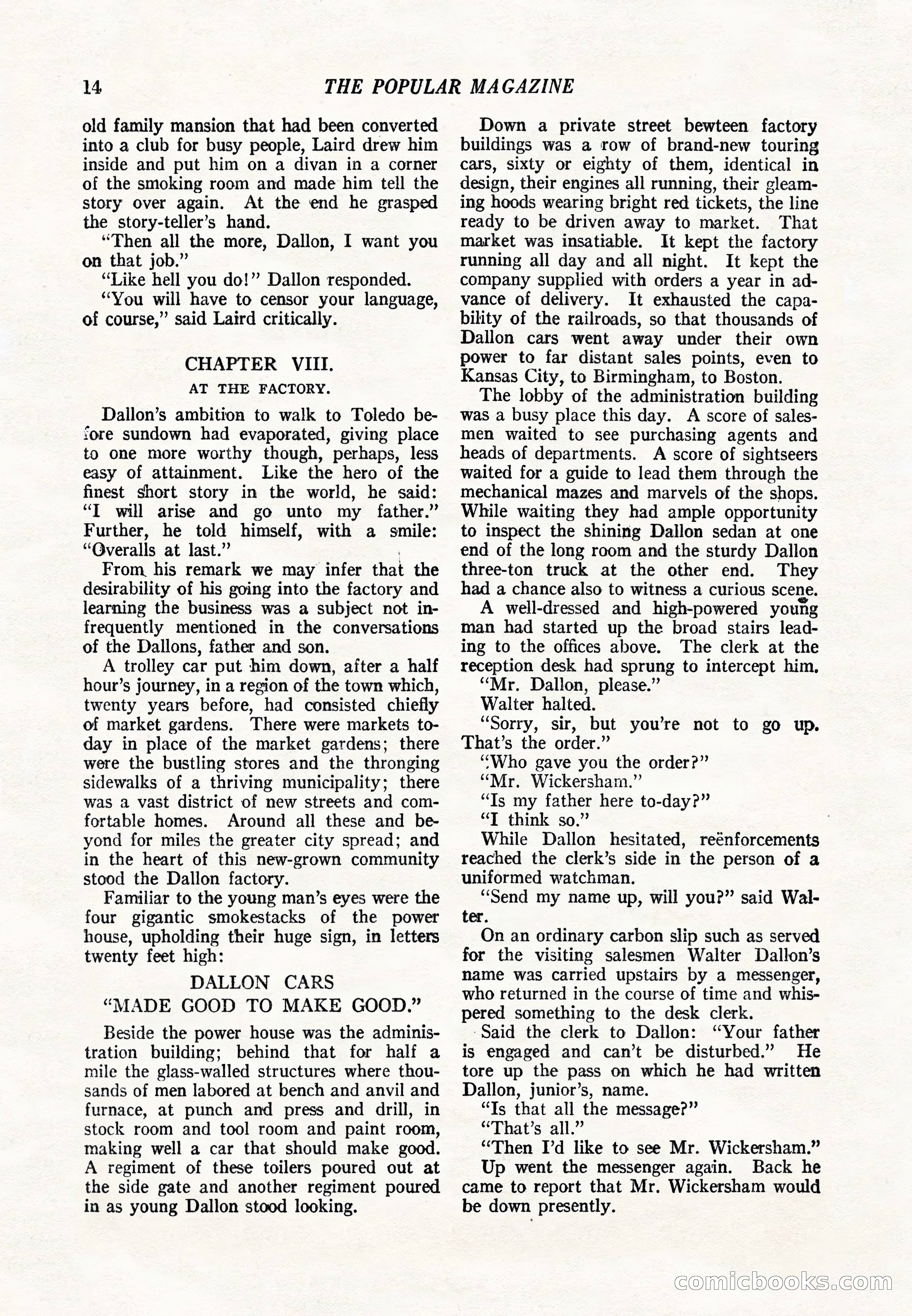 The Popular Magazine, June 20, 1920 — page 16 of 164
