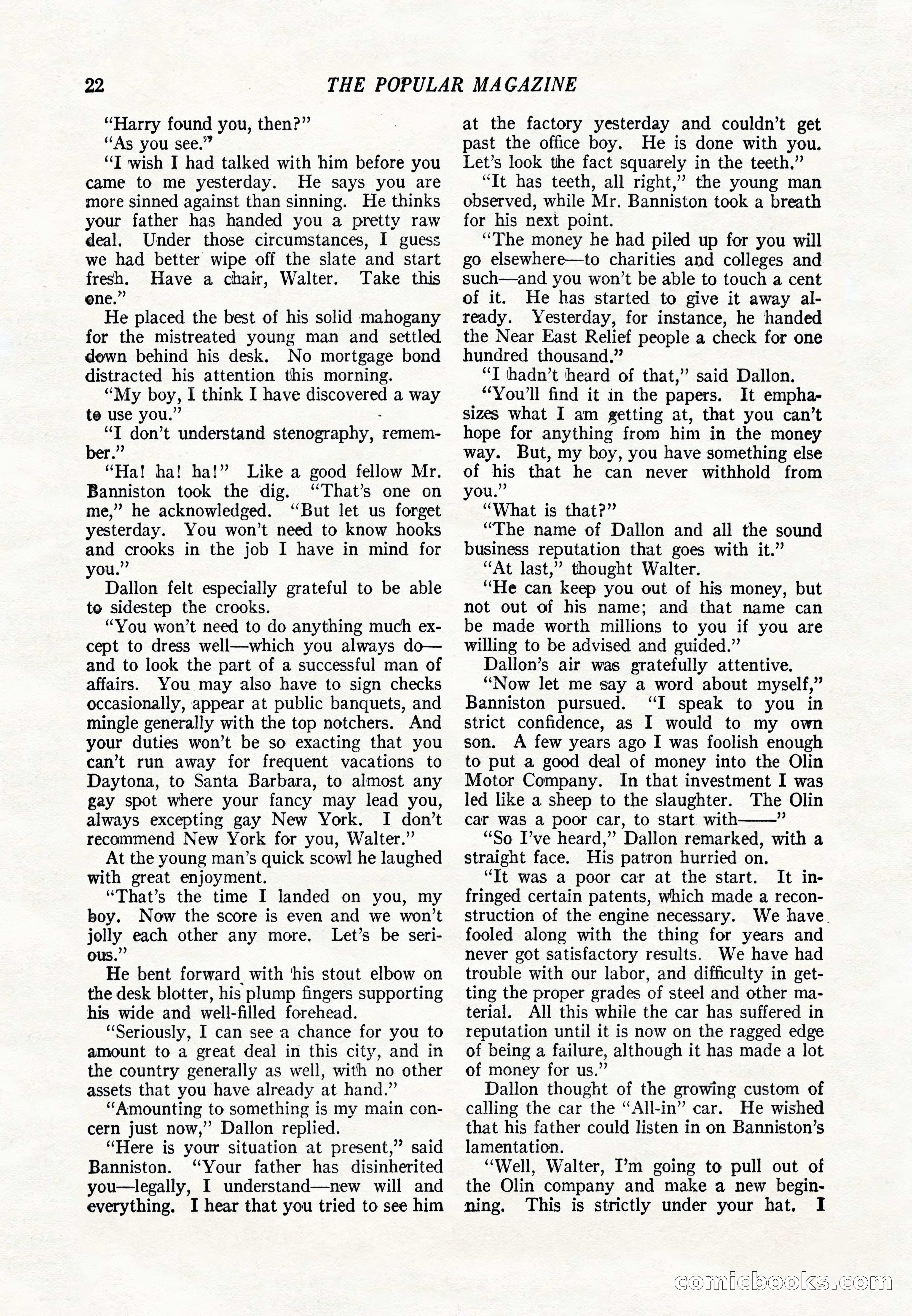 The Popular Magazine, June 20, 1920 — page 24 of 164