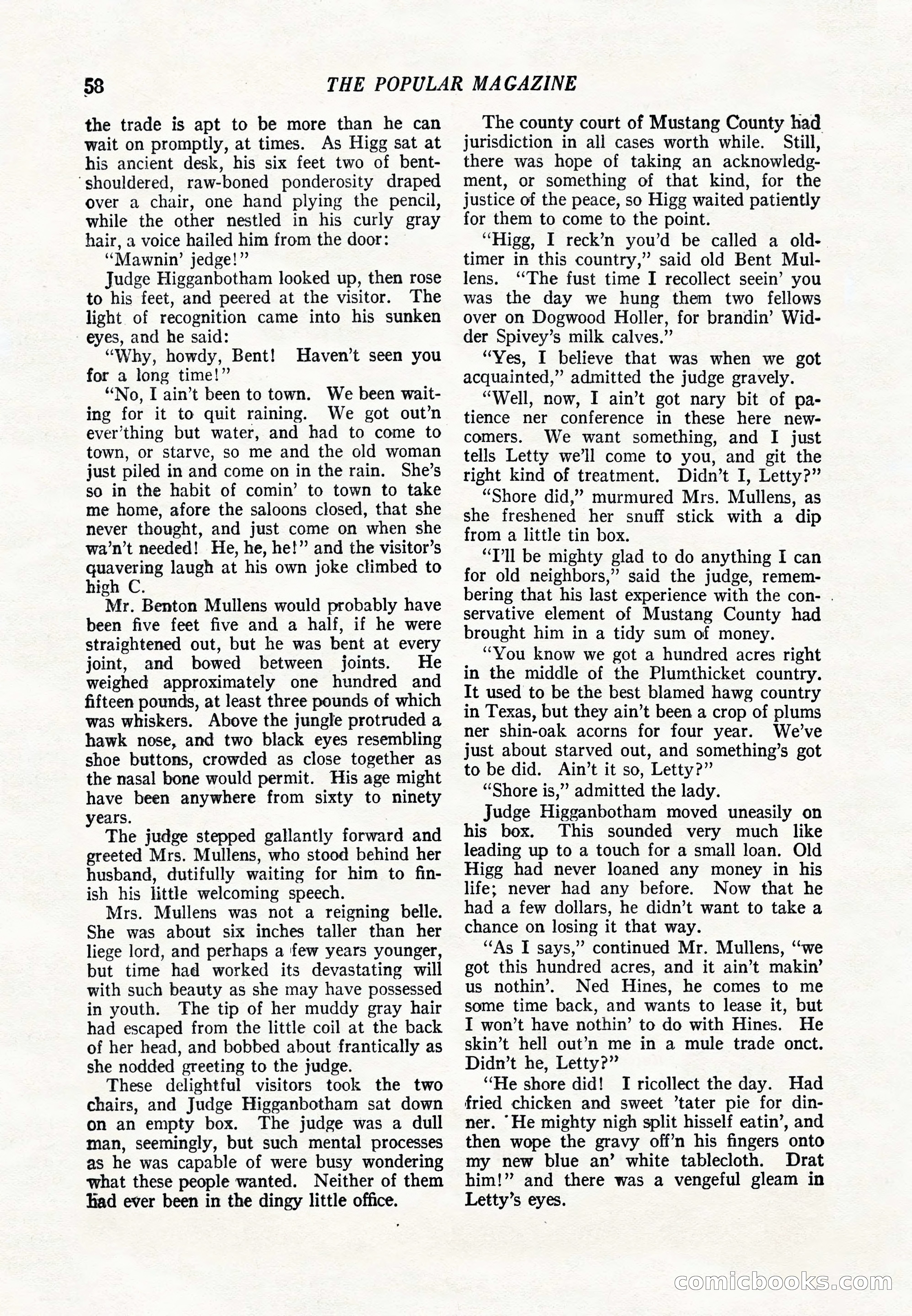 The Popular Magazine, June 20, 1920 — page 60 of 164