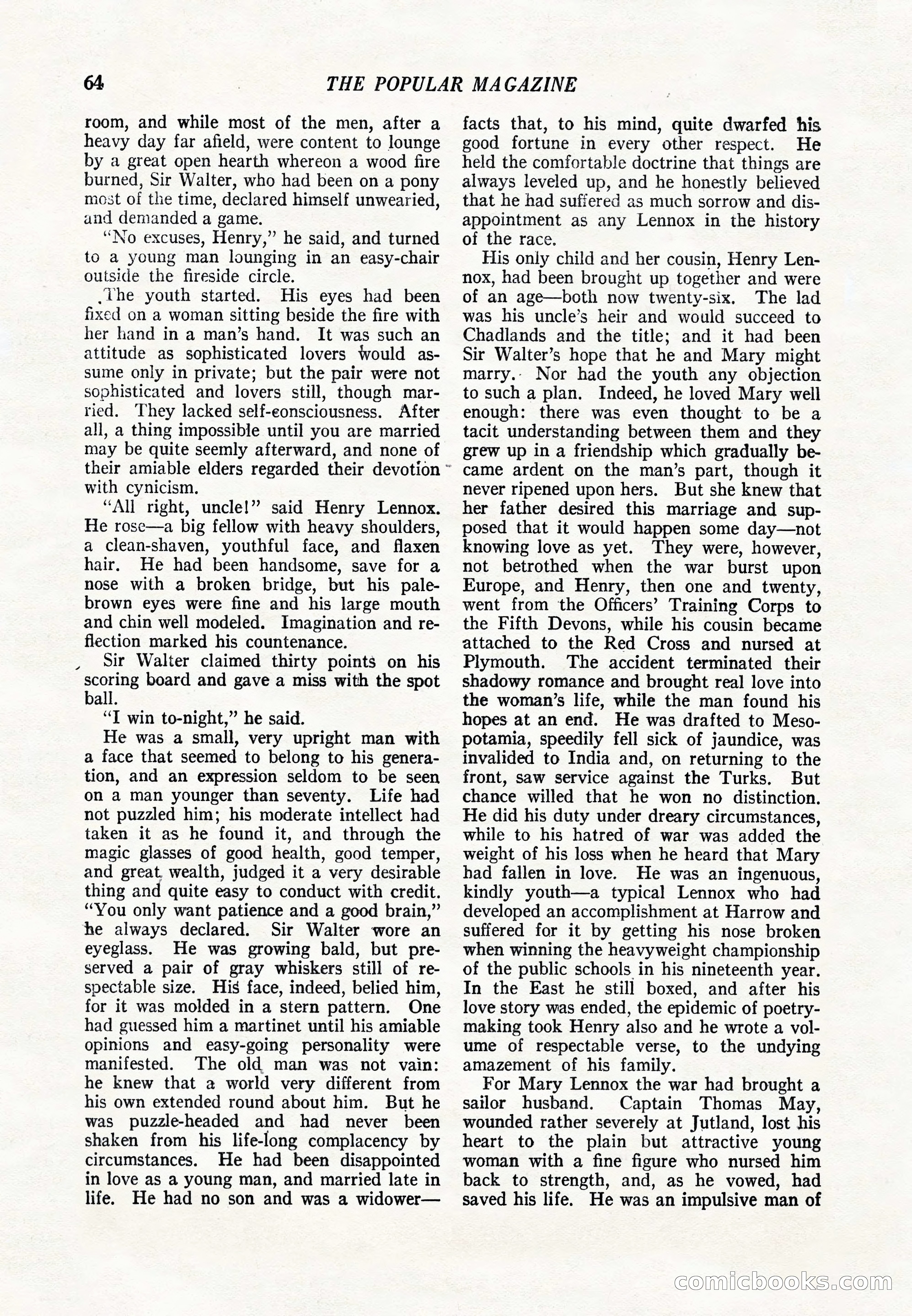 The Popular Magazine, June 20, 1920 — page 66 of 164
