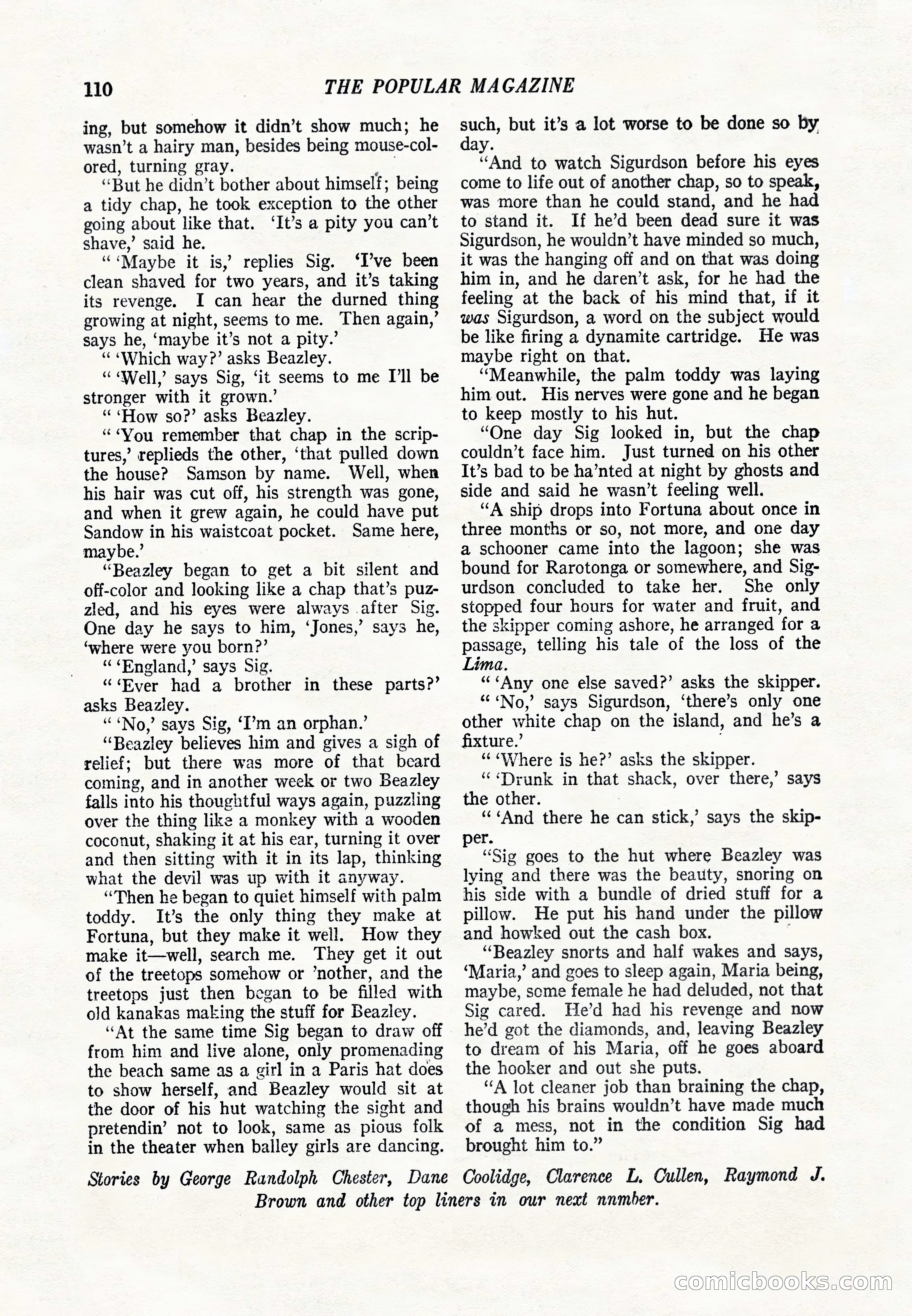The Popular Magazine, June 20, 1920 — page 112 of 164