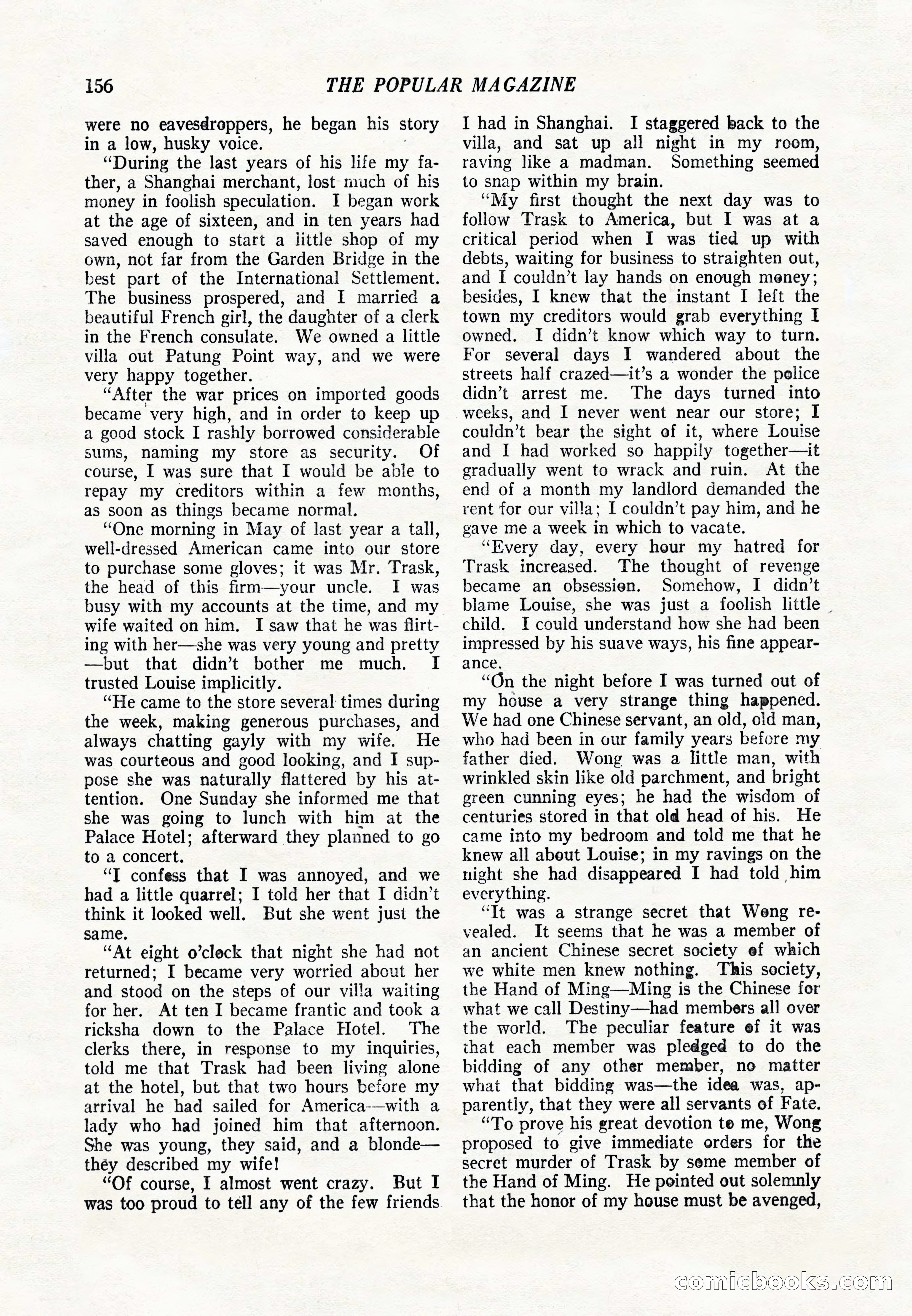The Popular Magazine, June 20, 1920 — page 158 of 164