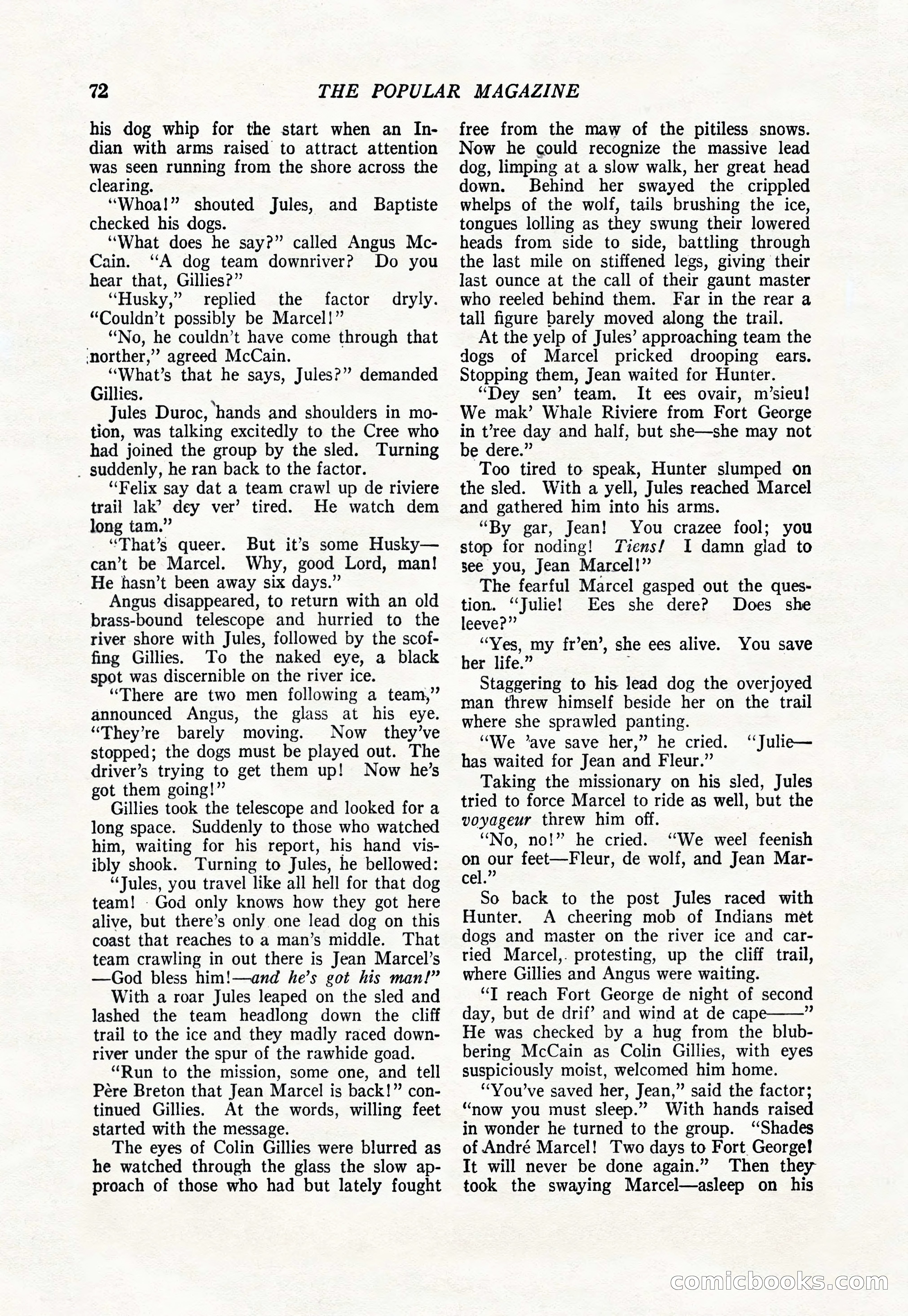 The Popular Magazine, January 1922 — page 74 of 196