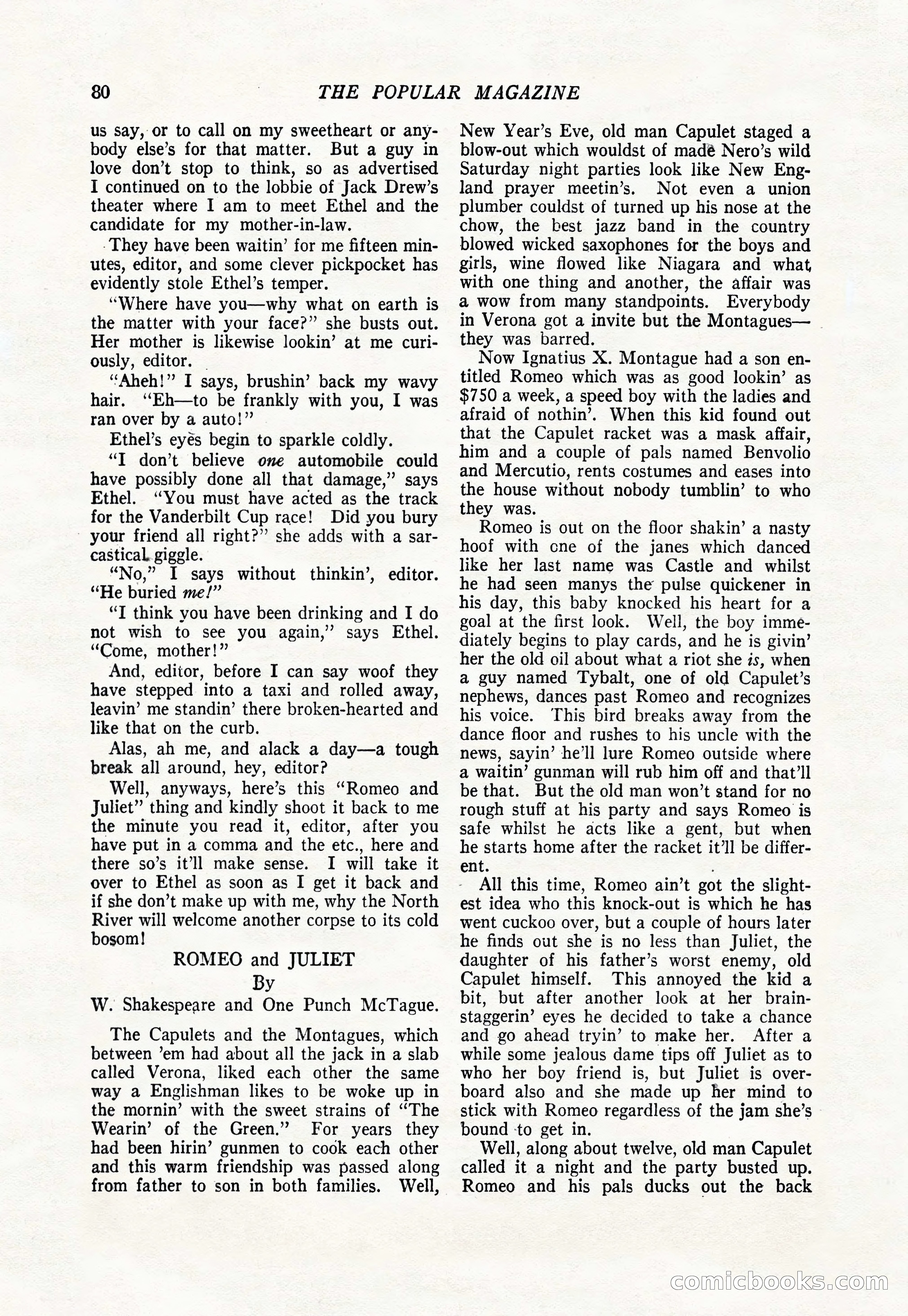The Popular Magazine, January 1922 — page 82 of 196