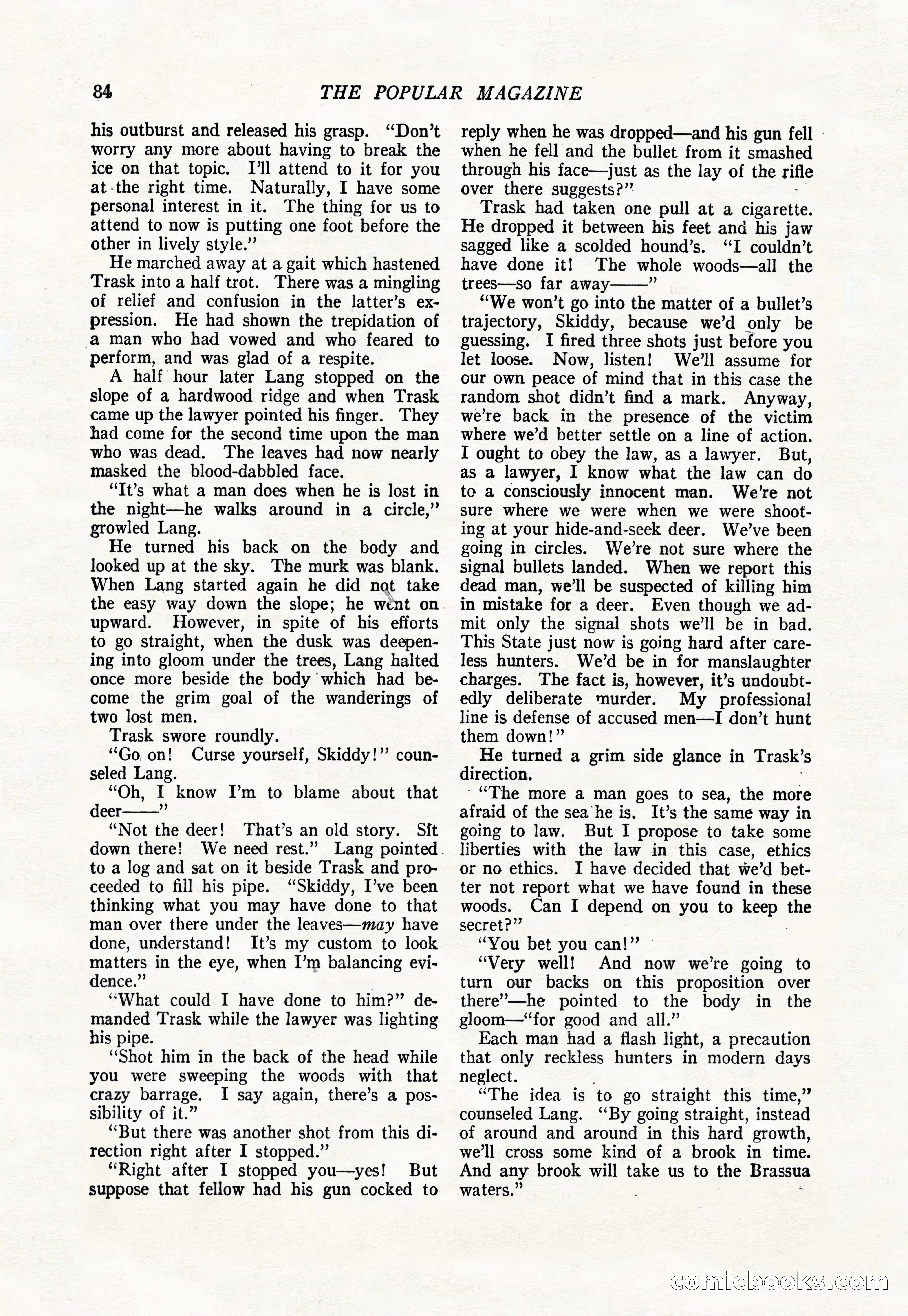 The Popular Magazine, January 1922 — page 86 of 196