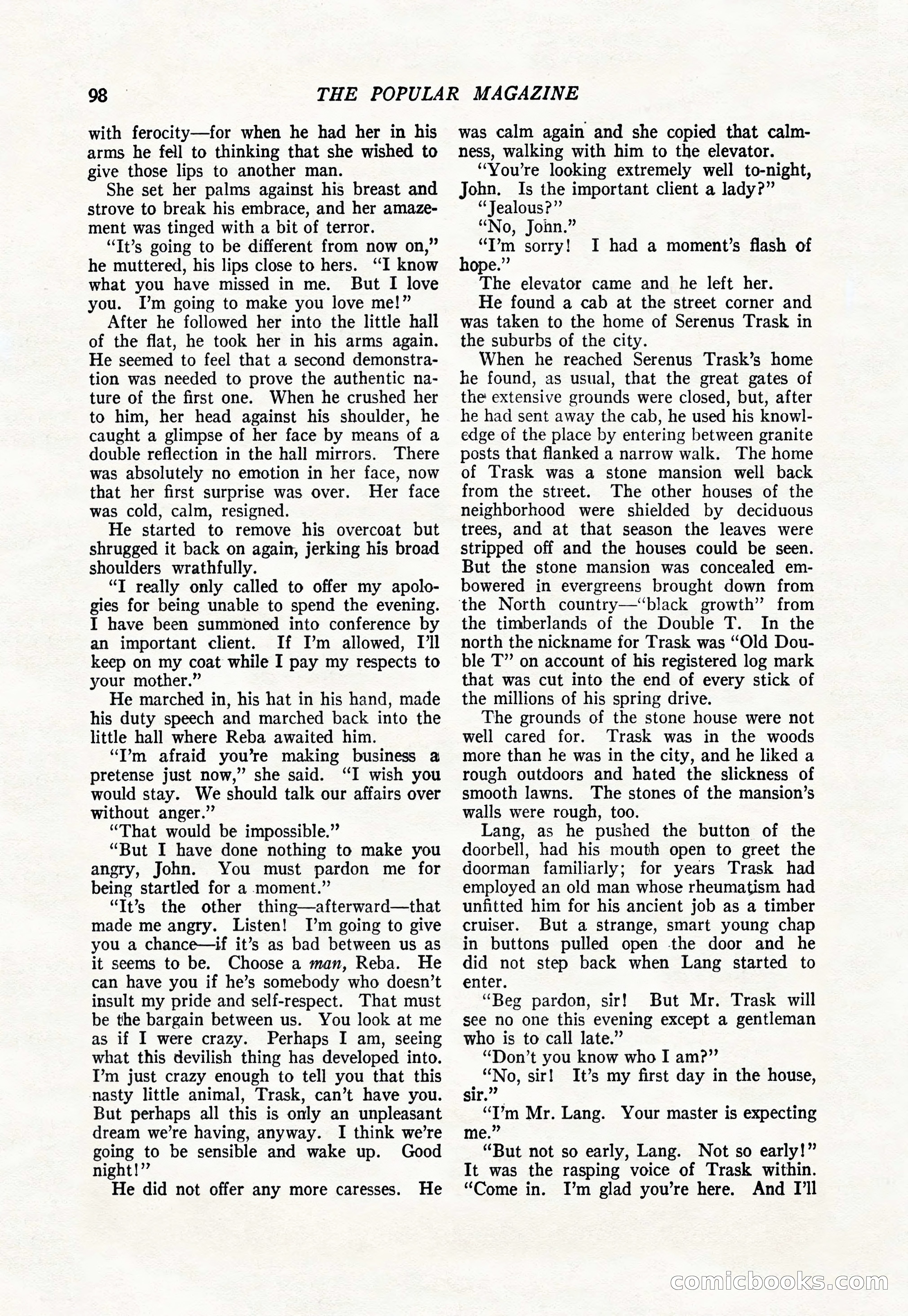 The Popular Magazine, January 1922 — page 100 of 196