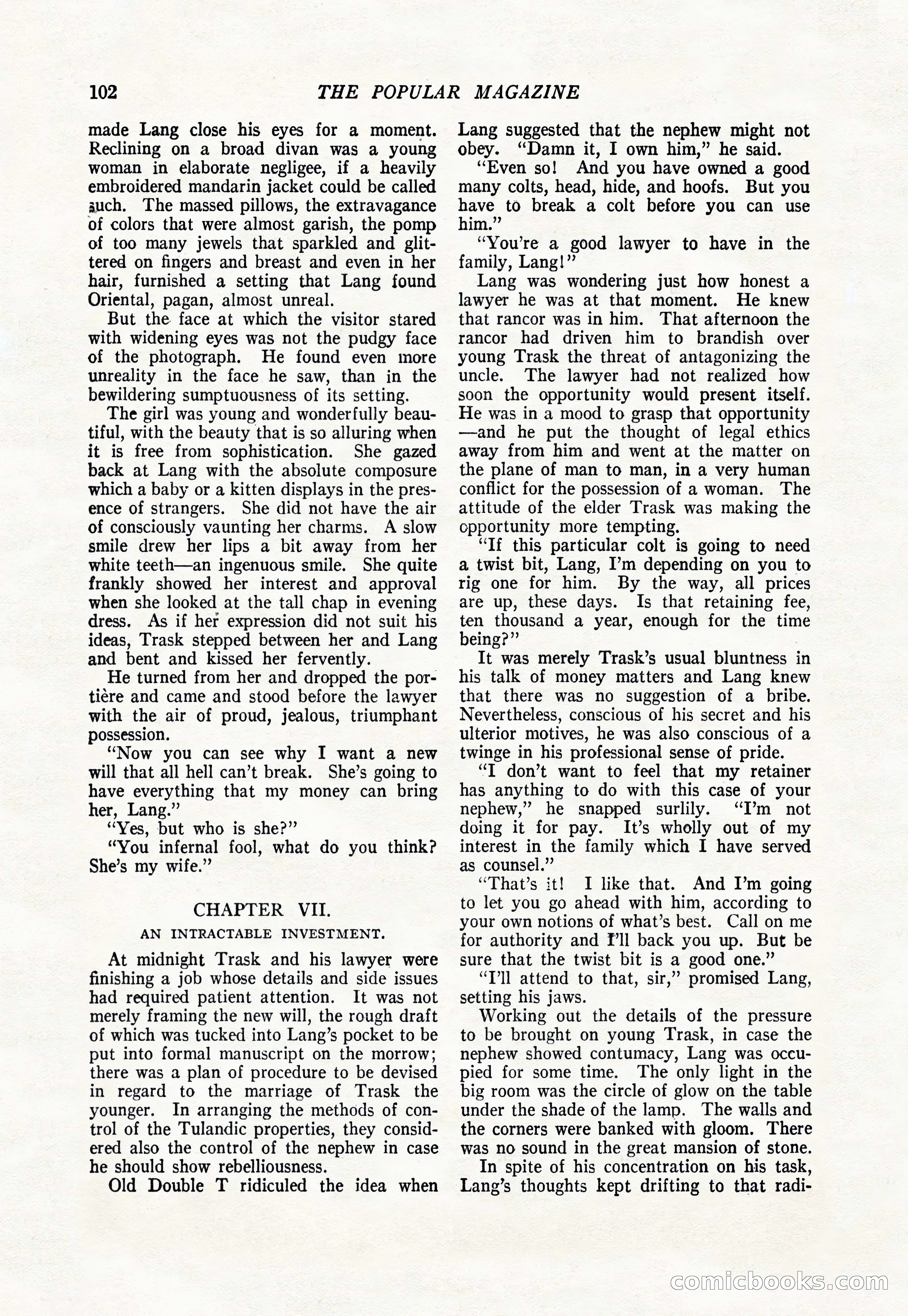 The Popular Magazine, January 1922 — page 104 of 196