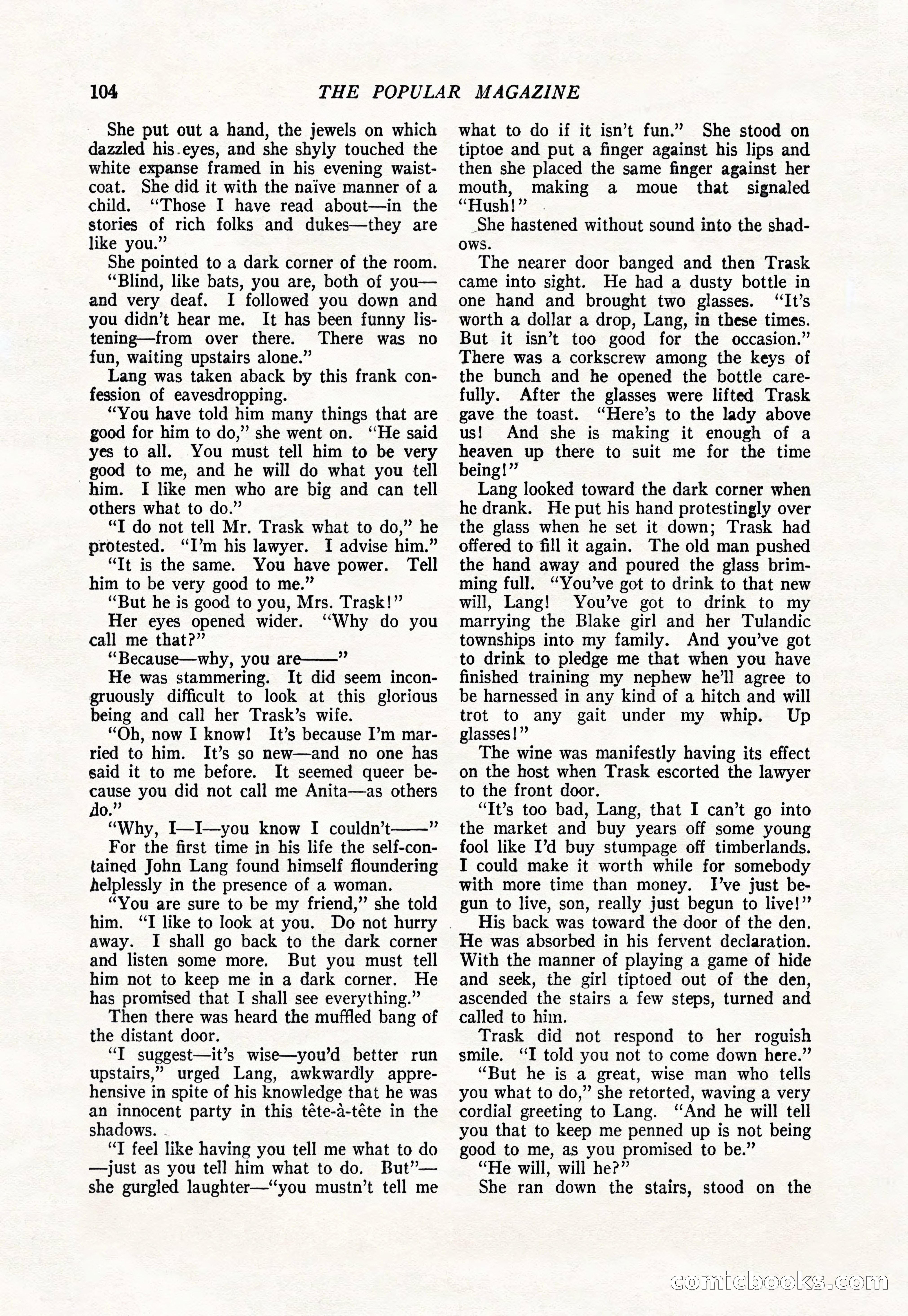 The Popular Magazine, January 1922 — page 106 of 196