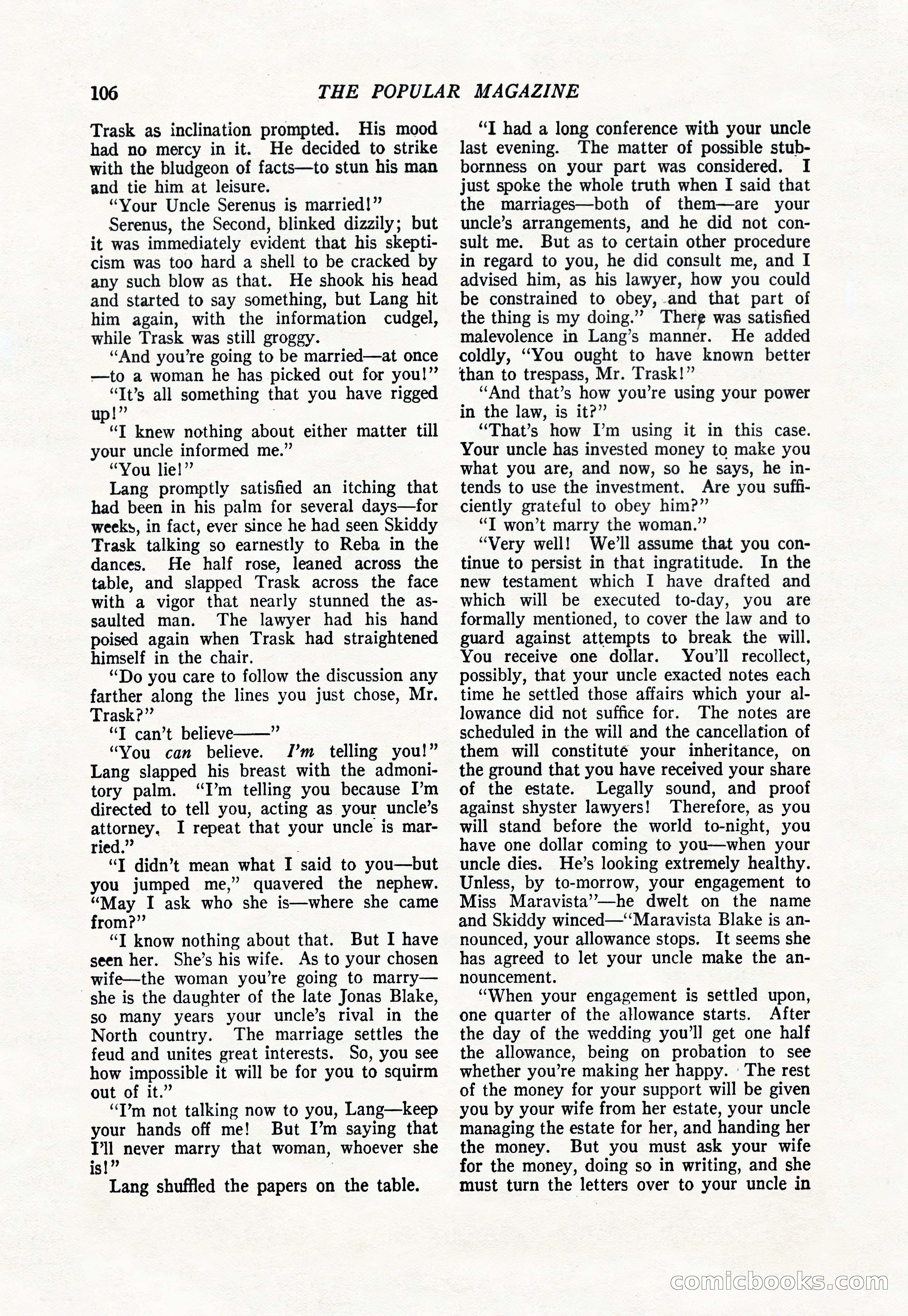 The Popular Magazine, January 1922 — page 108 of 196