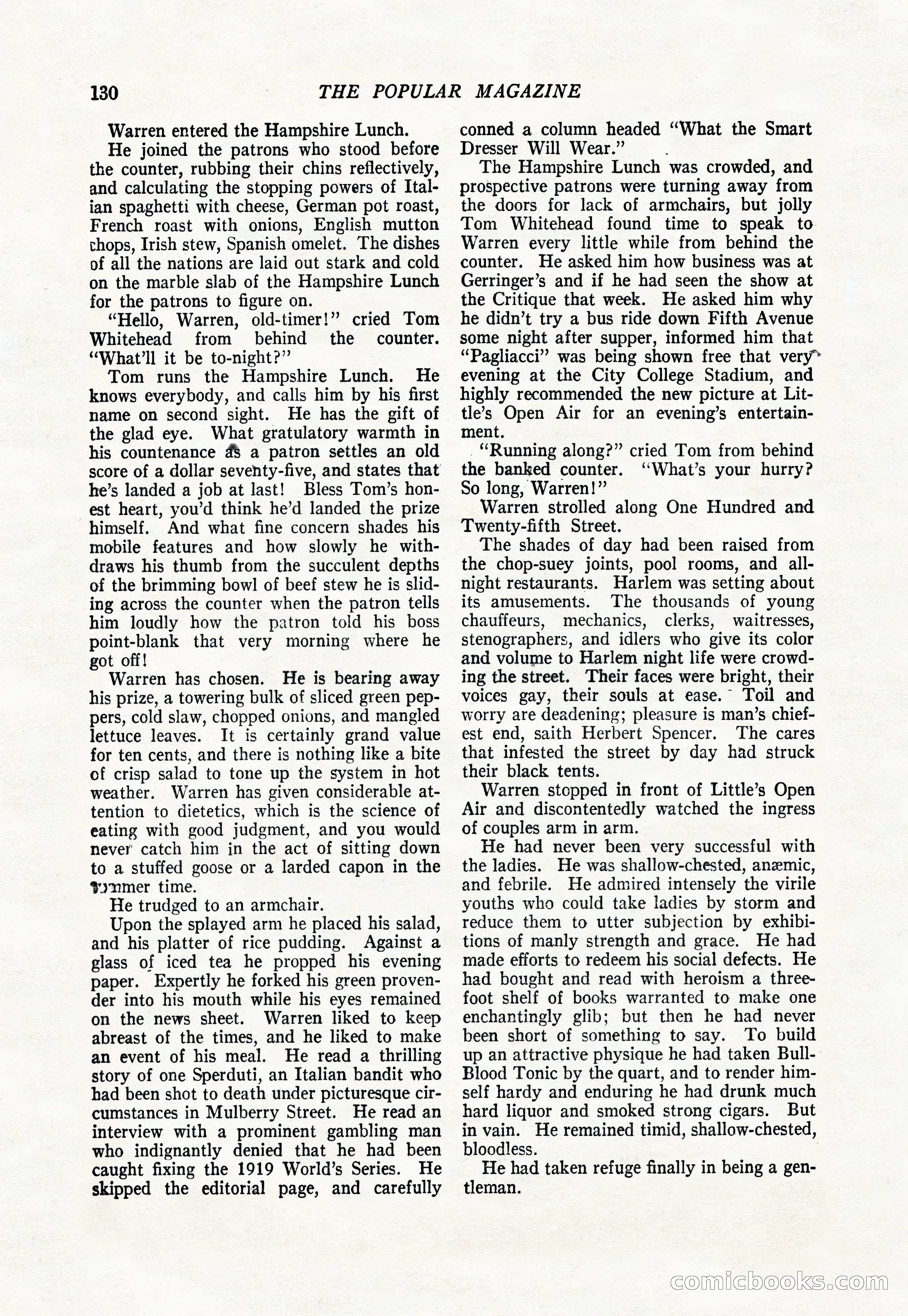 The Popular Magazine, January 1922 — page 132 of 196