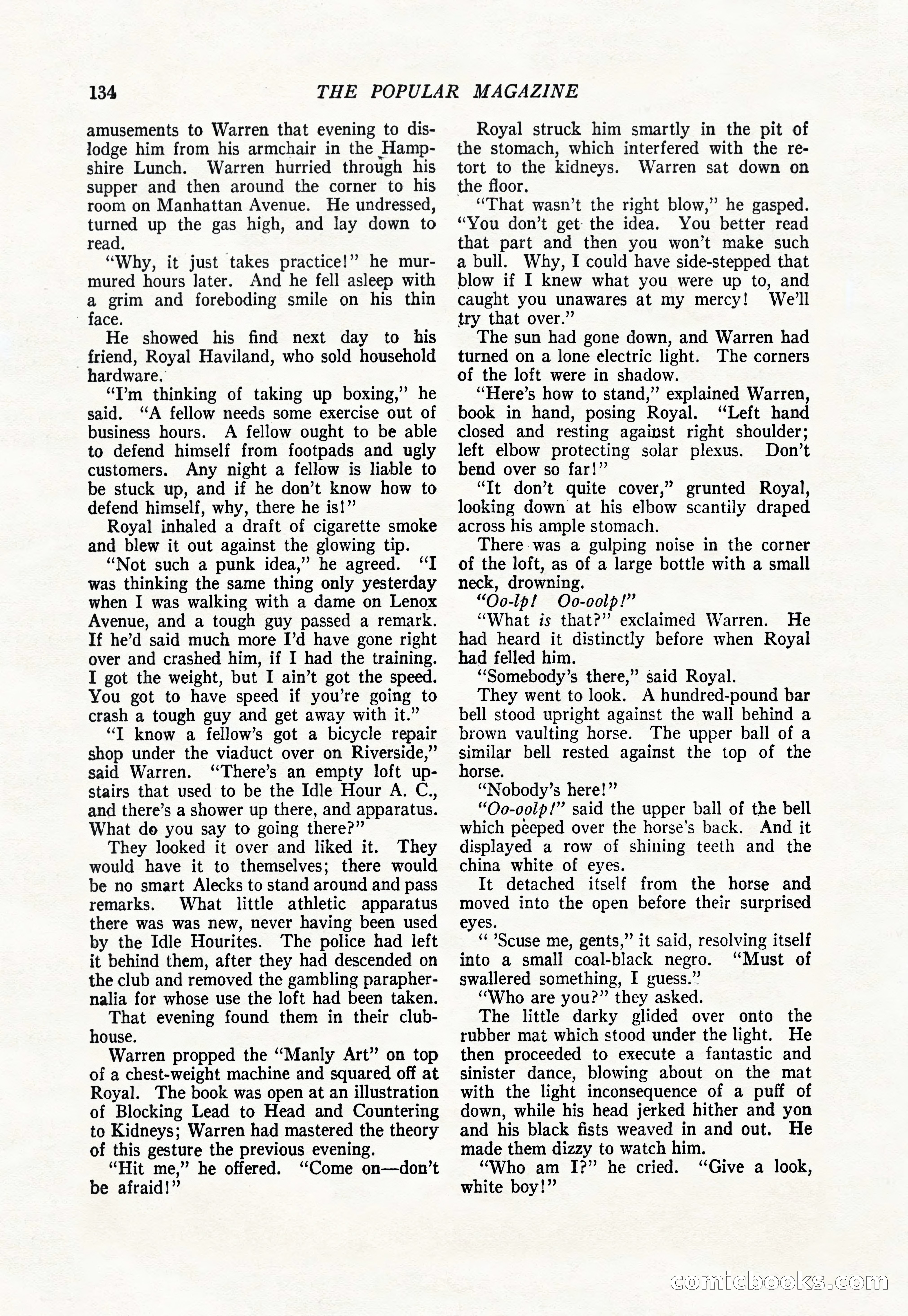 The Popular Magazine, January 1922 — page 136 of 196