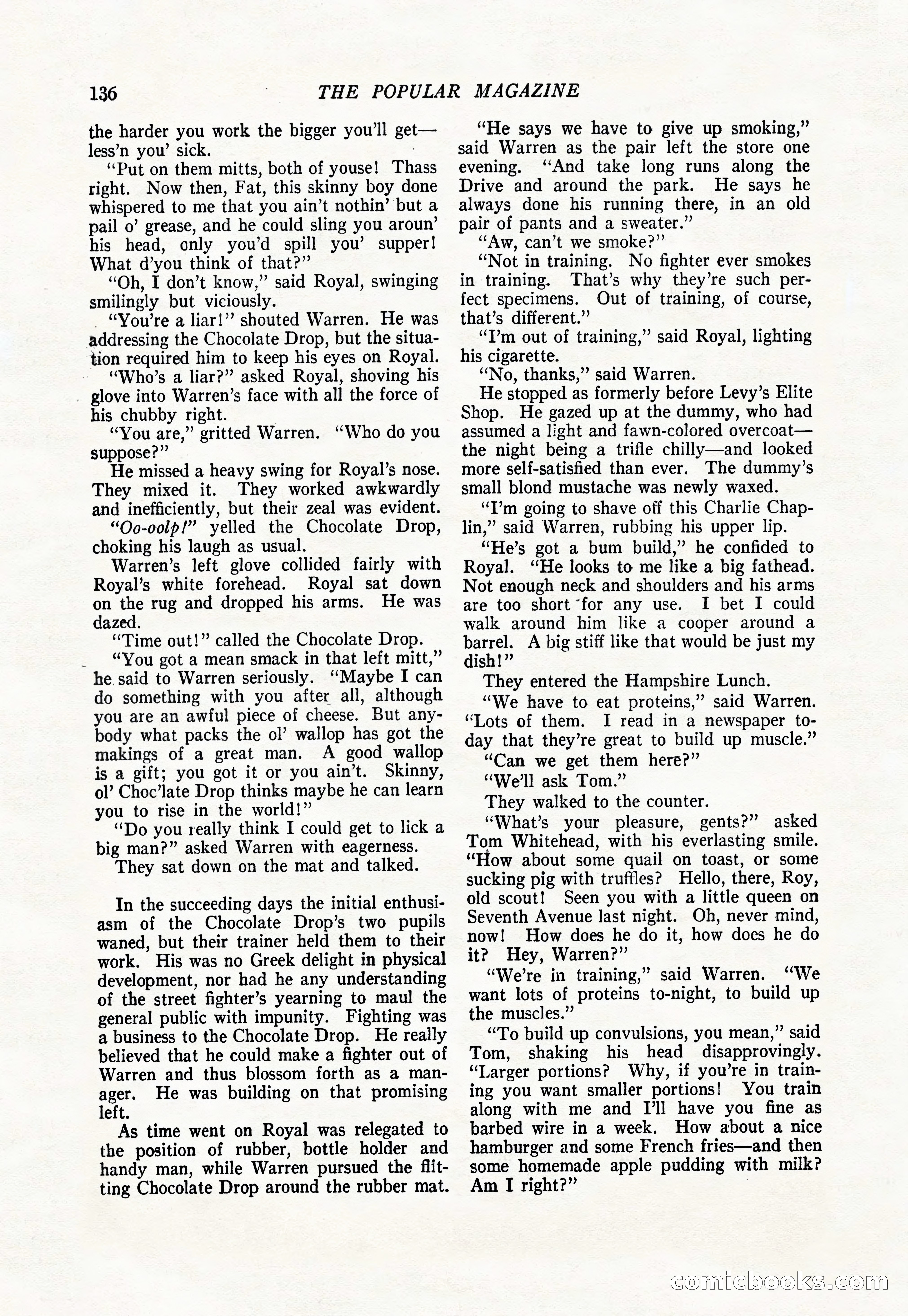 The Popular Magazine, January 1922 — page 138 of 196