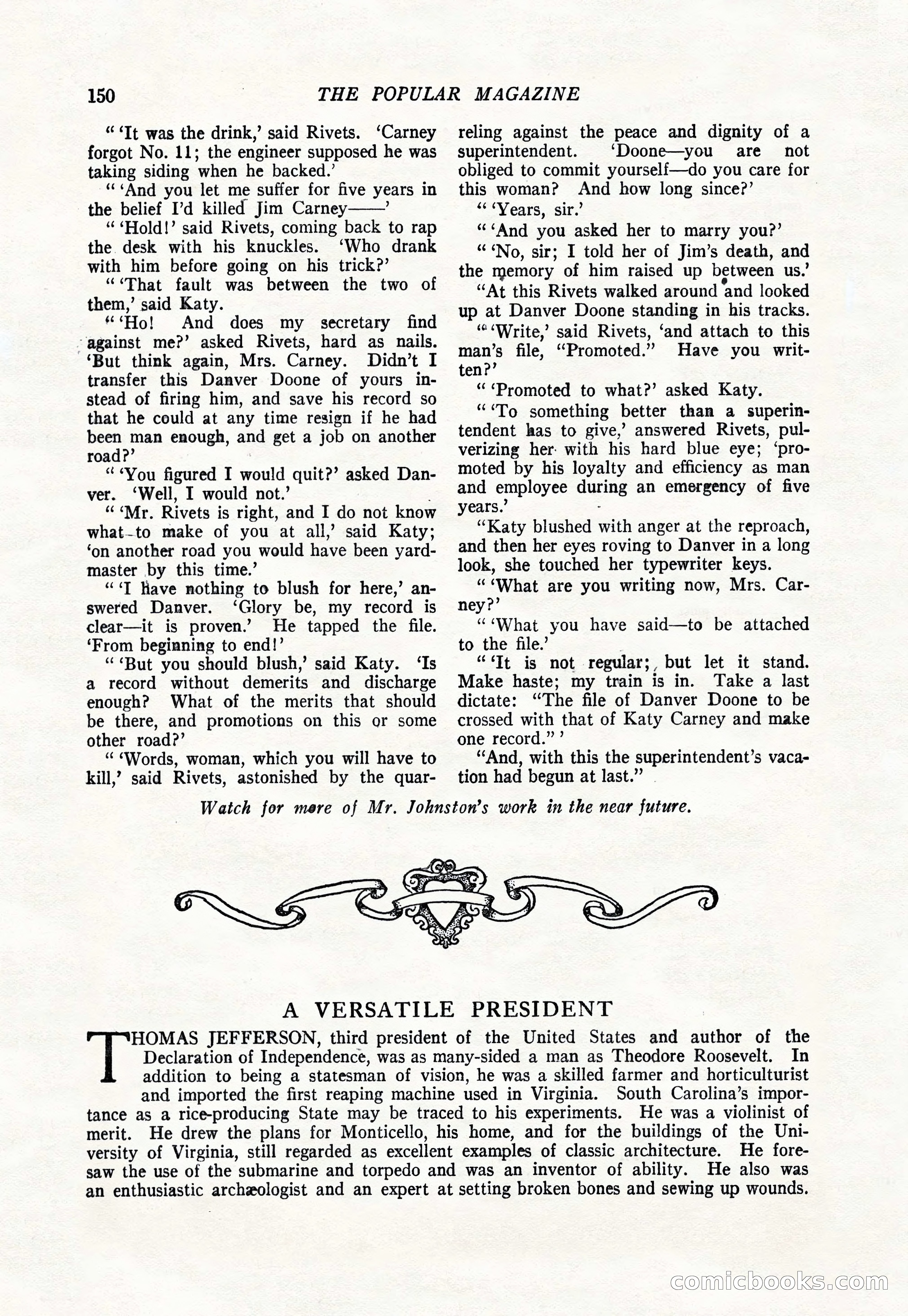 The Popular Magazine, January 1922 — page 152 of 196