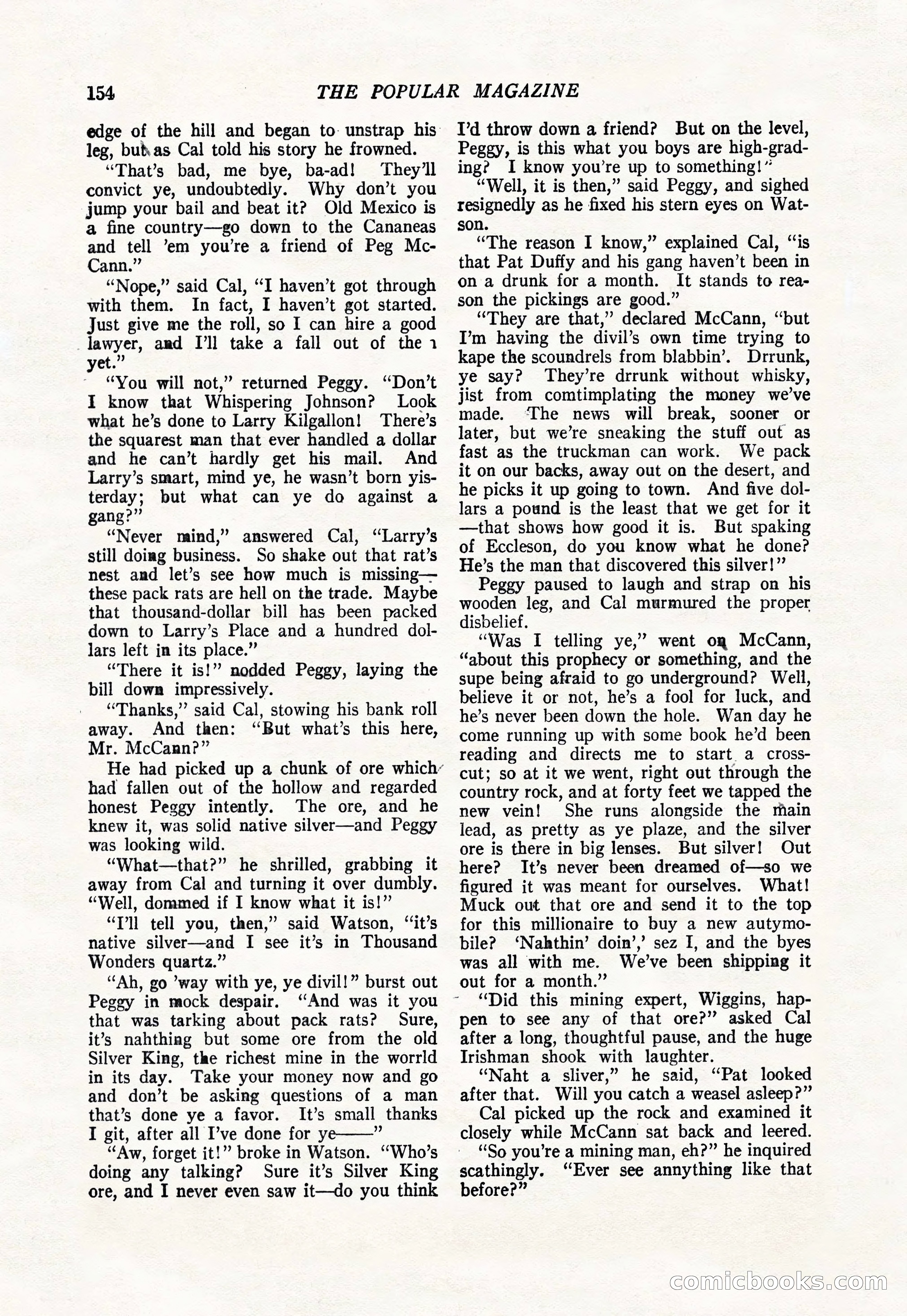 The Popular Magazine, January 1922 — page 156 of 196