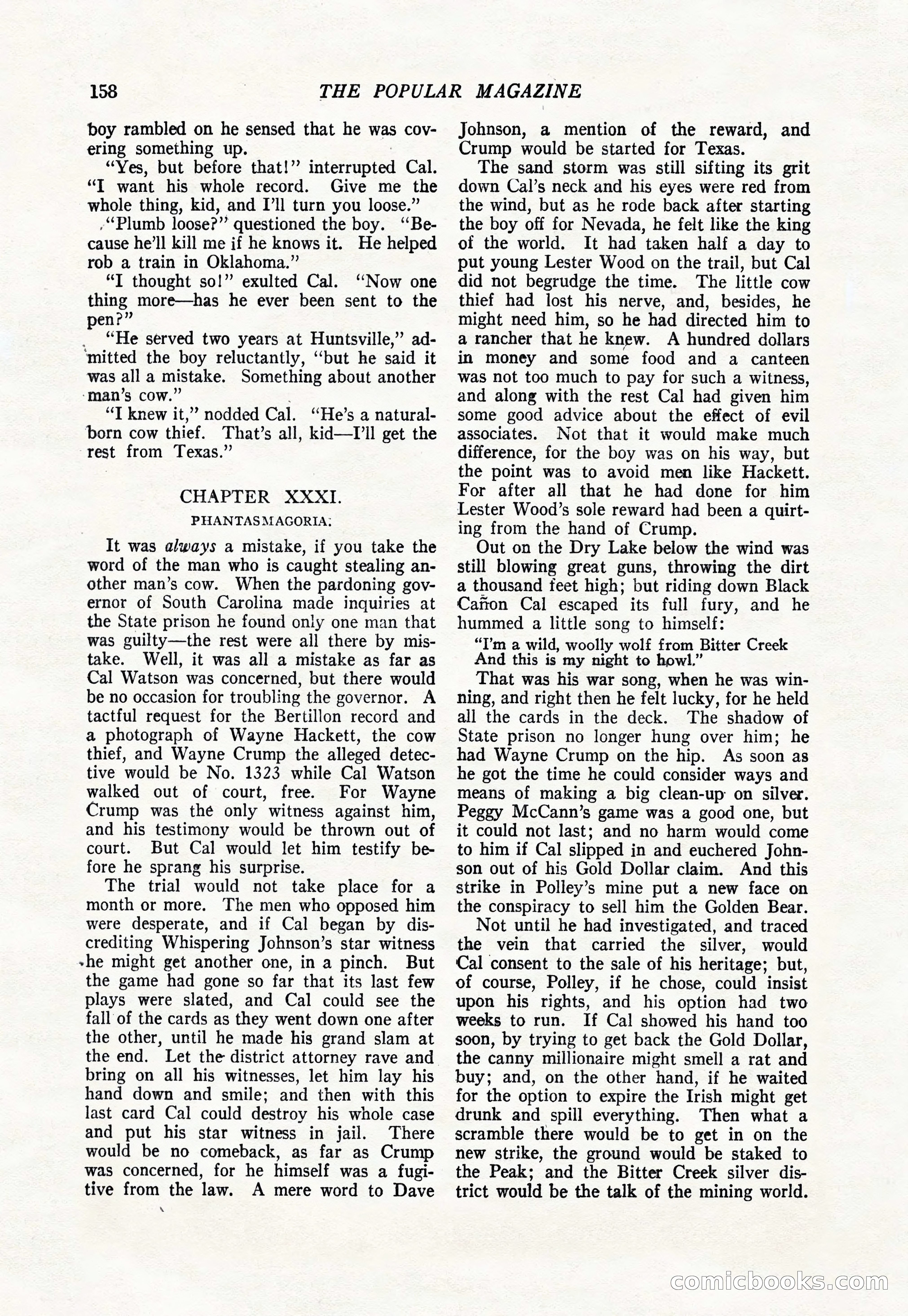 The Popular Magazine, January 1922 — page 160 of 196