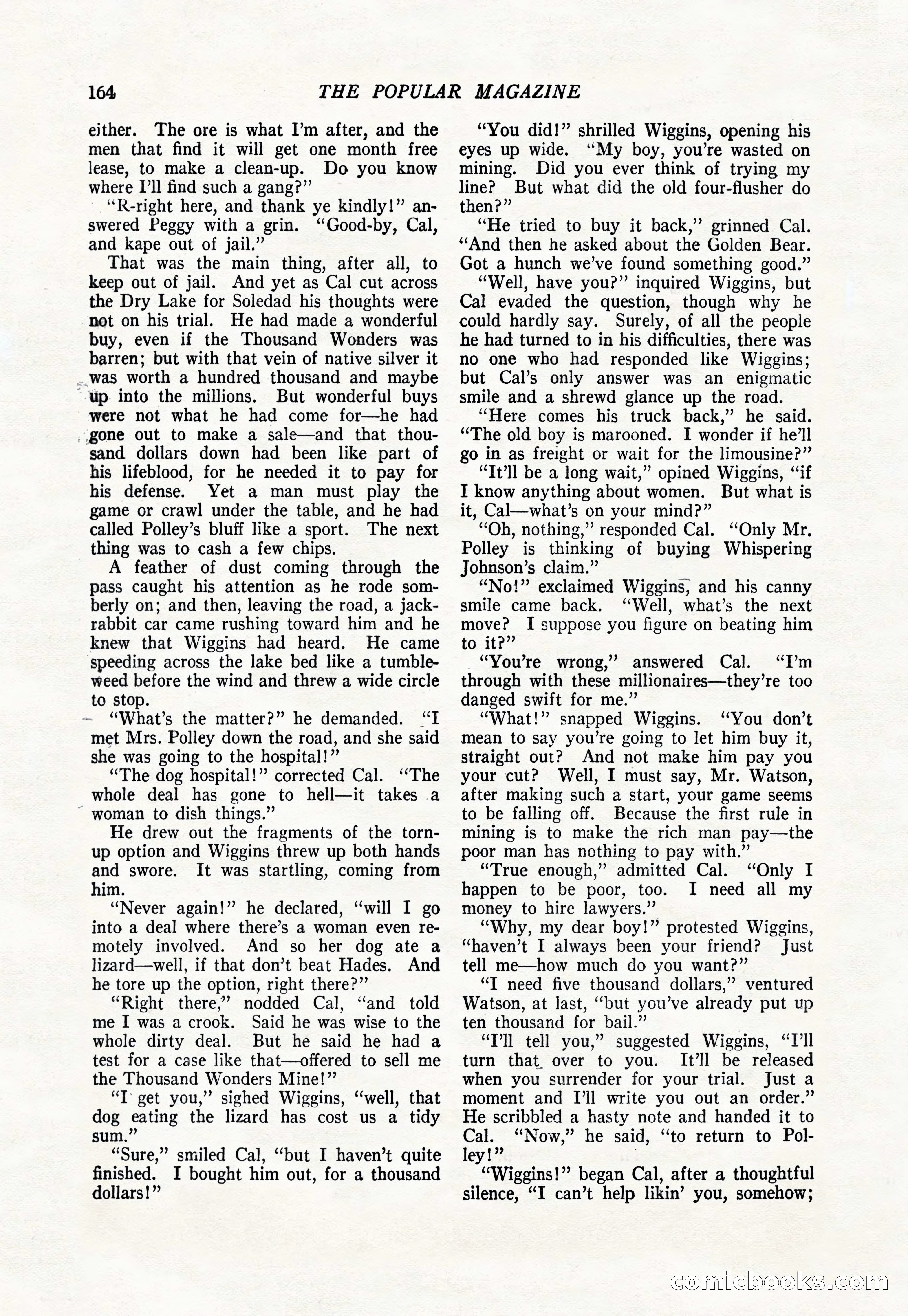 The Popular Magazine, January 1922 — page 166 of 196