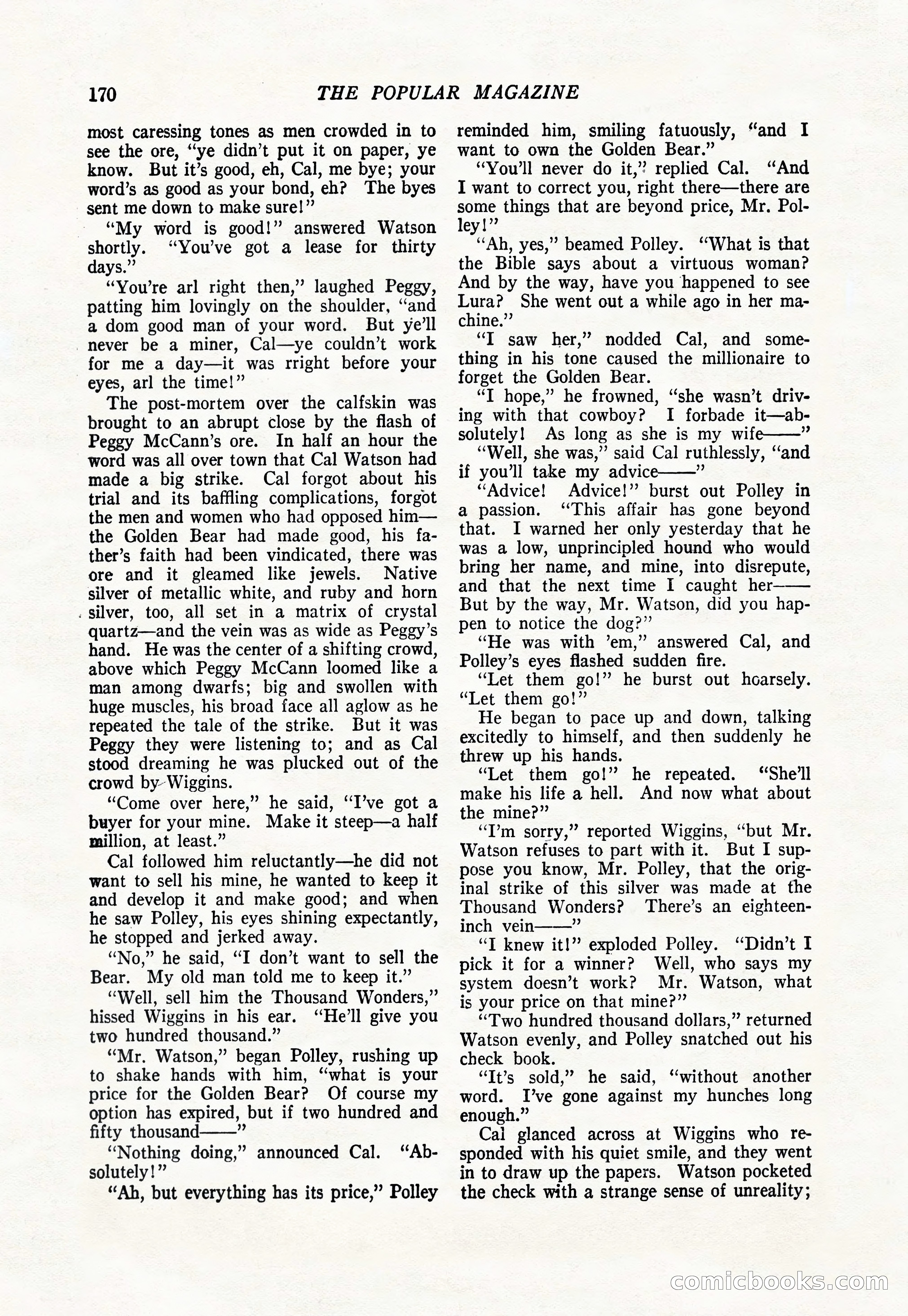 The Popular Magazine, January 1922 — page 172 of 196