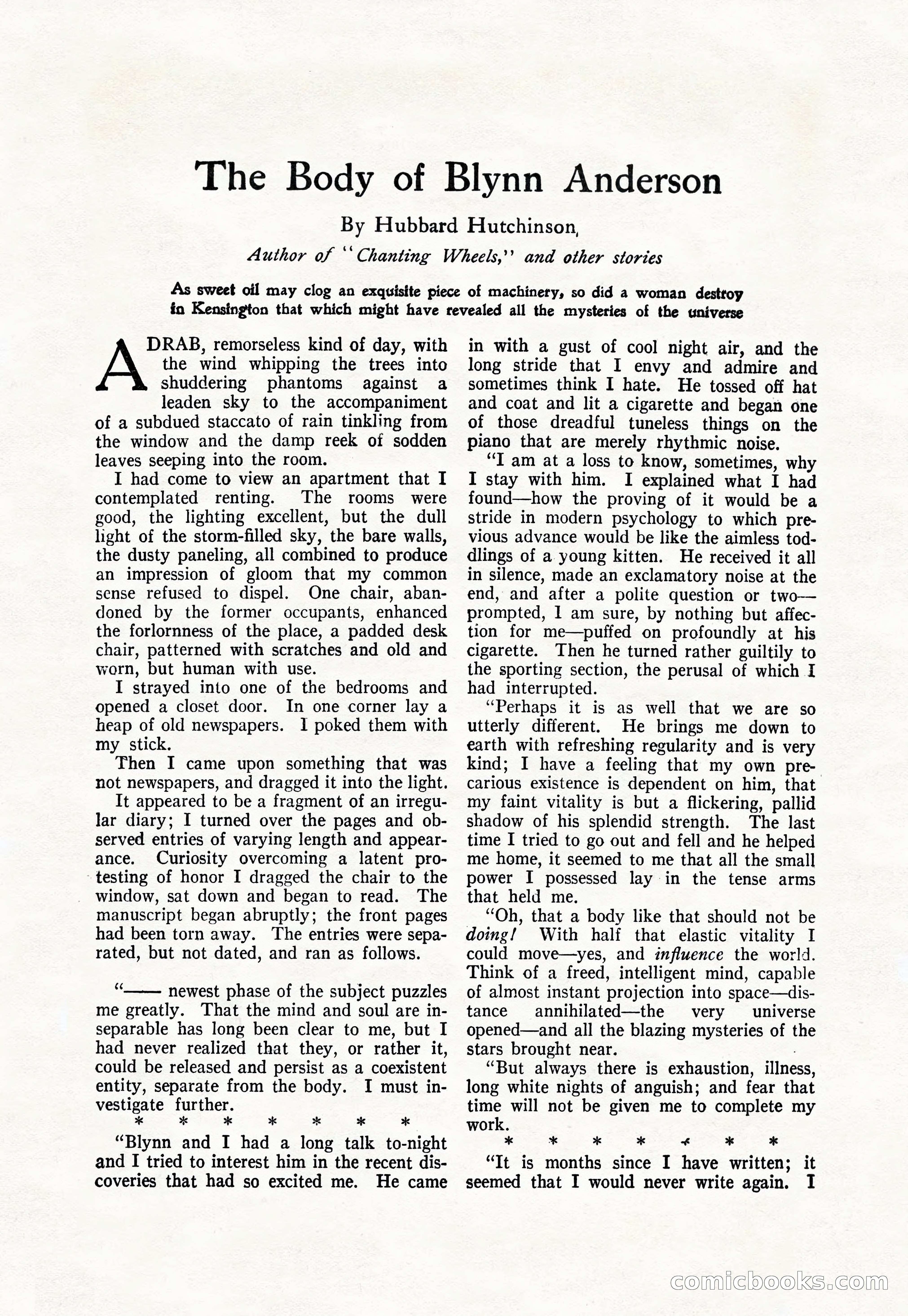 The Popular Magazine, January 1922 — page 185 of 196