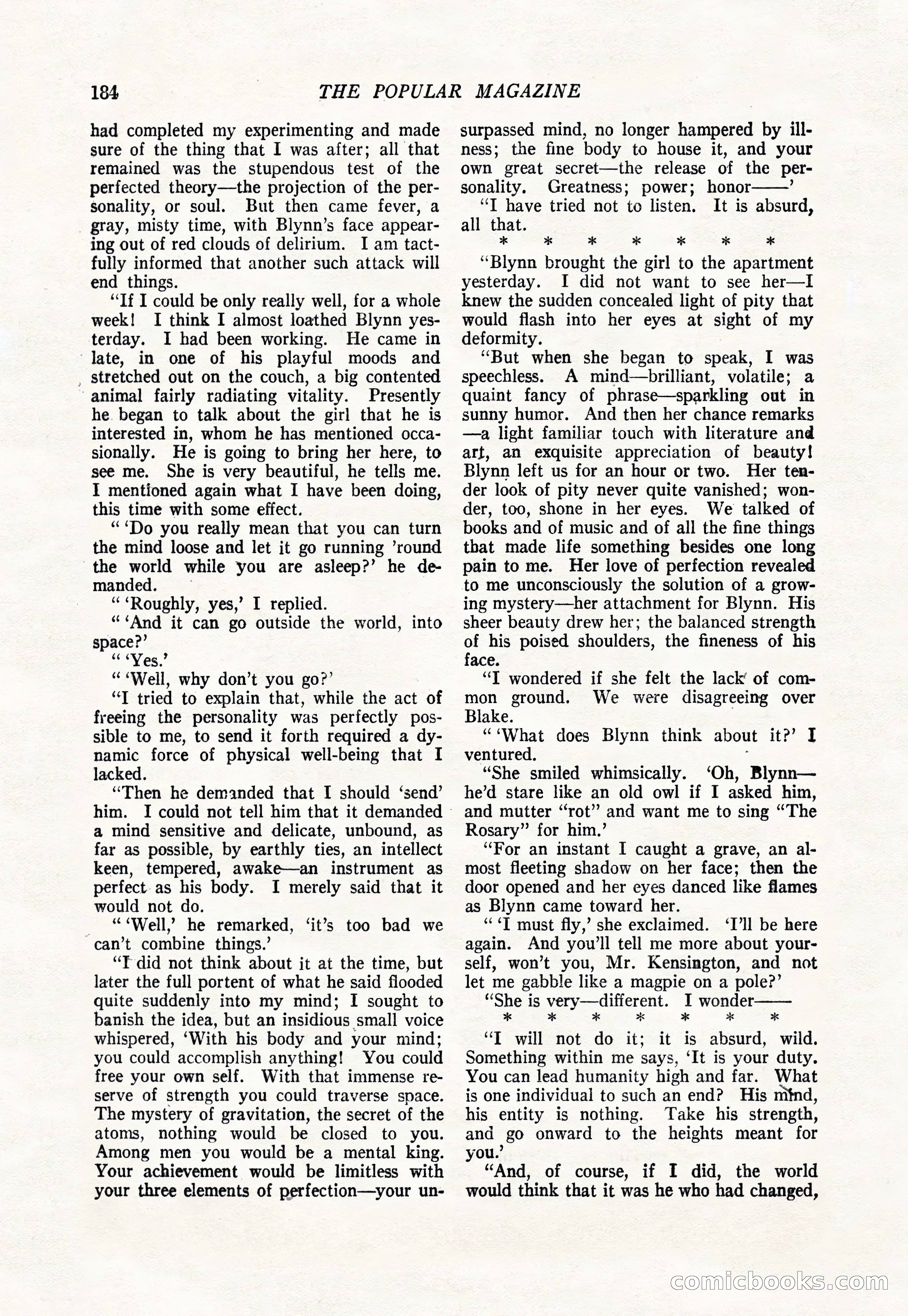 The Popular Magazine, January 1922 — page 186 of 196