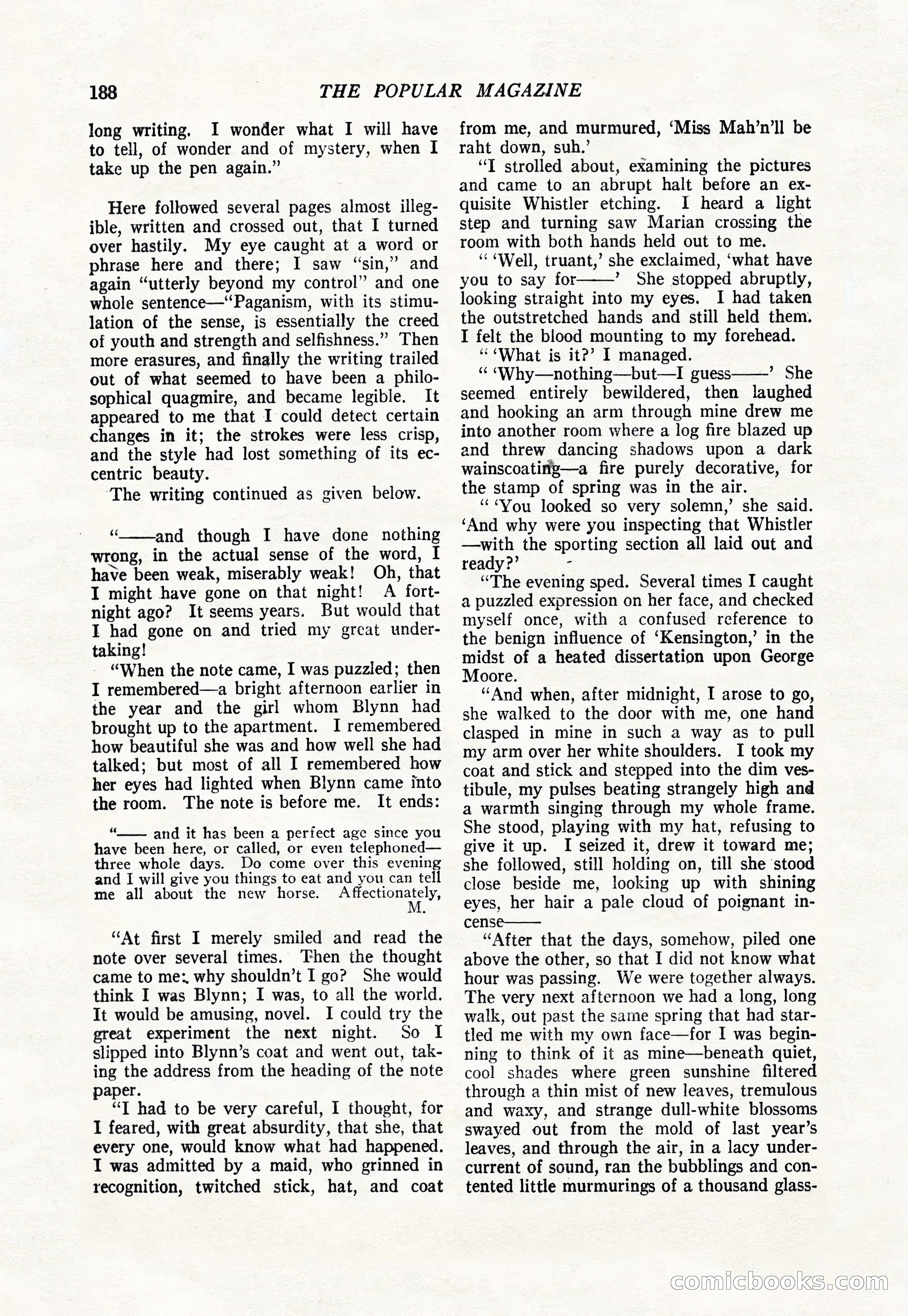 The Popular Magazine, January 1922 — page 190 of 196