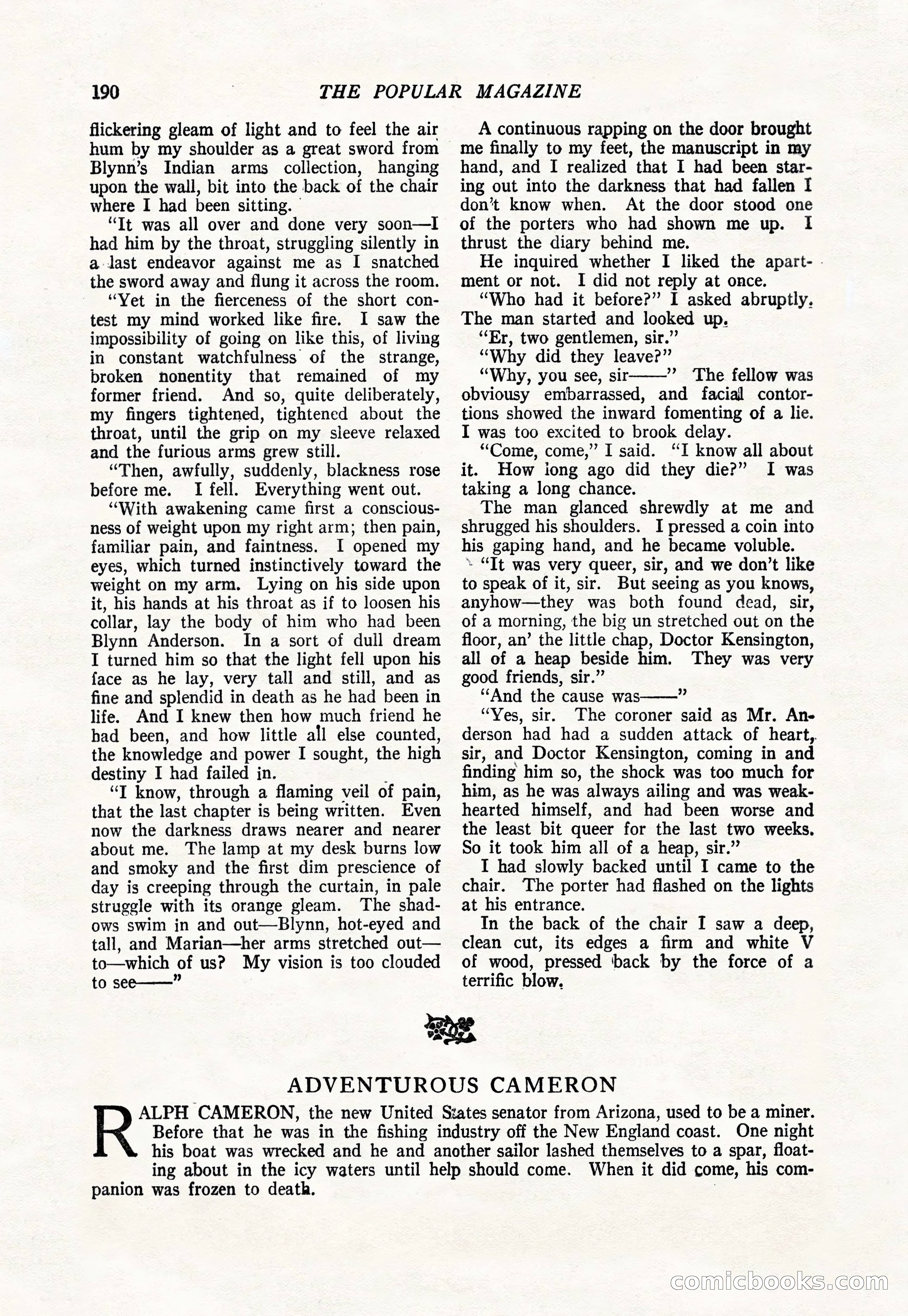 The Popular Magazine, January 1922 — page 192 of 196