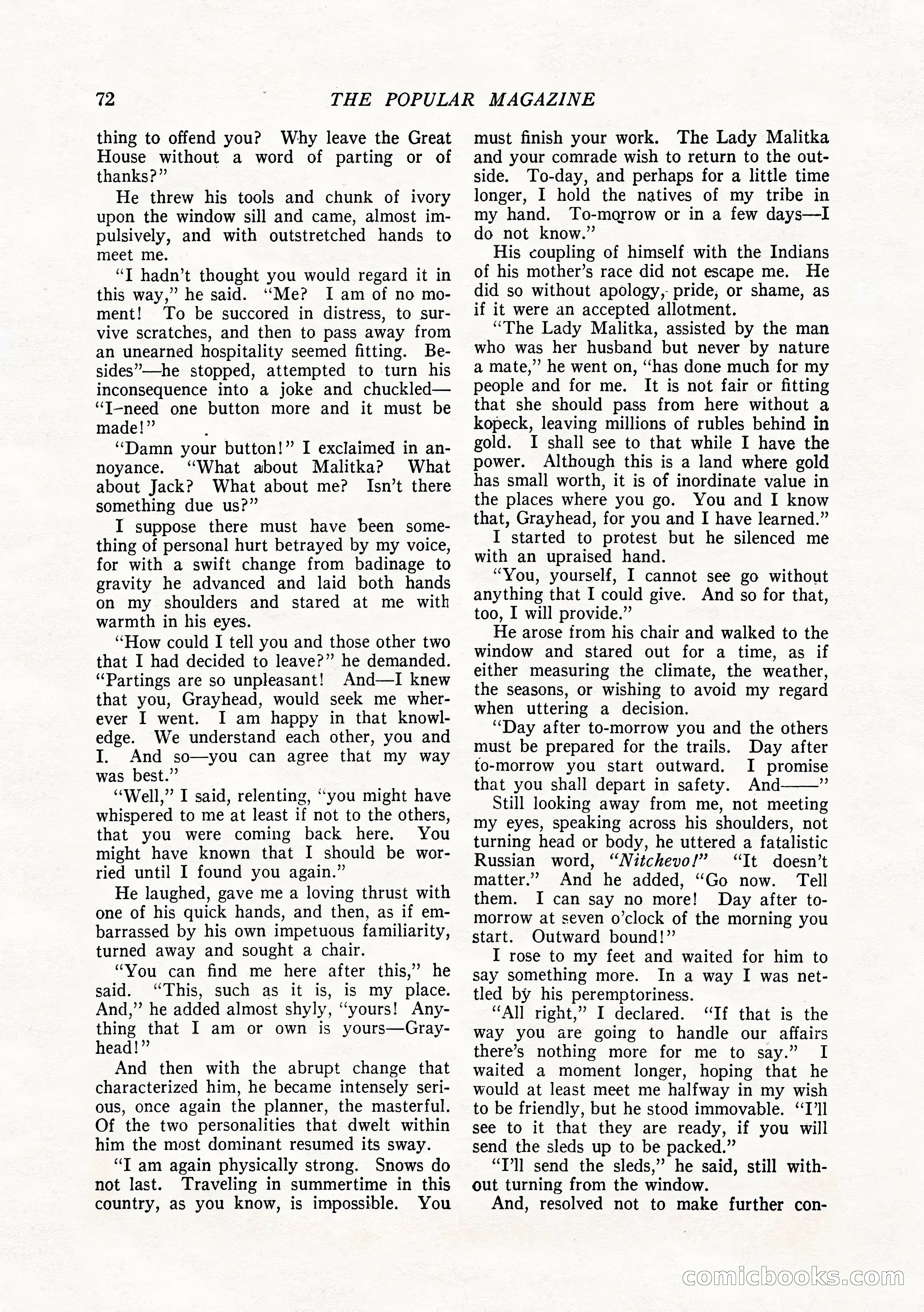 The Popular Magazine, February 1922 — page 82 of 212