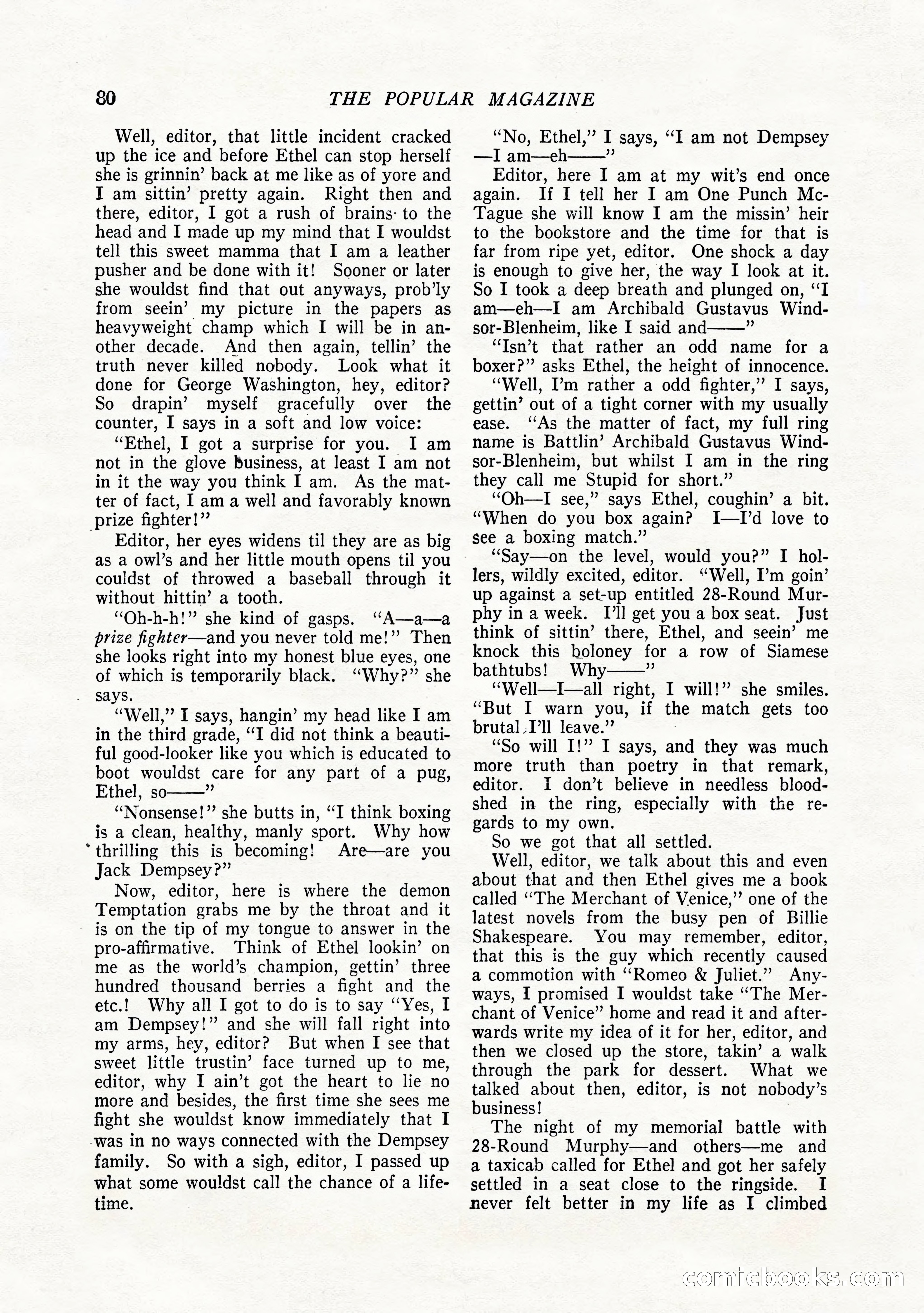 The Popular Magazine, February 1922 — page 90 of 212