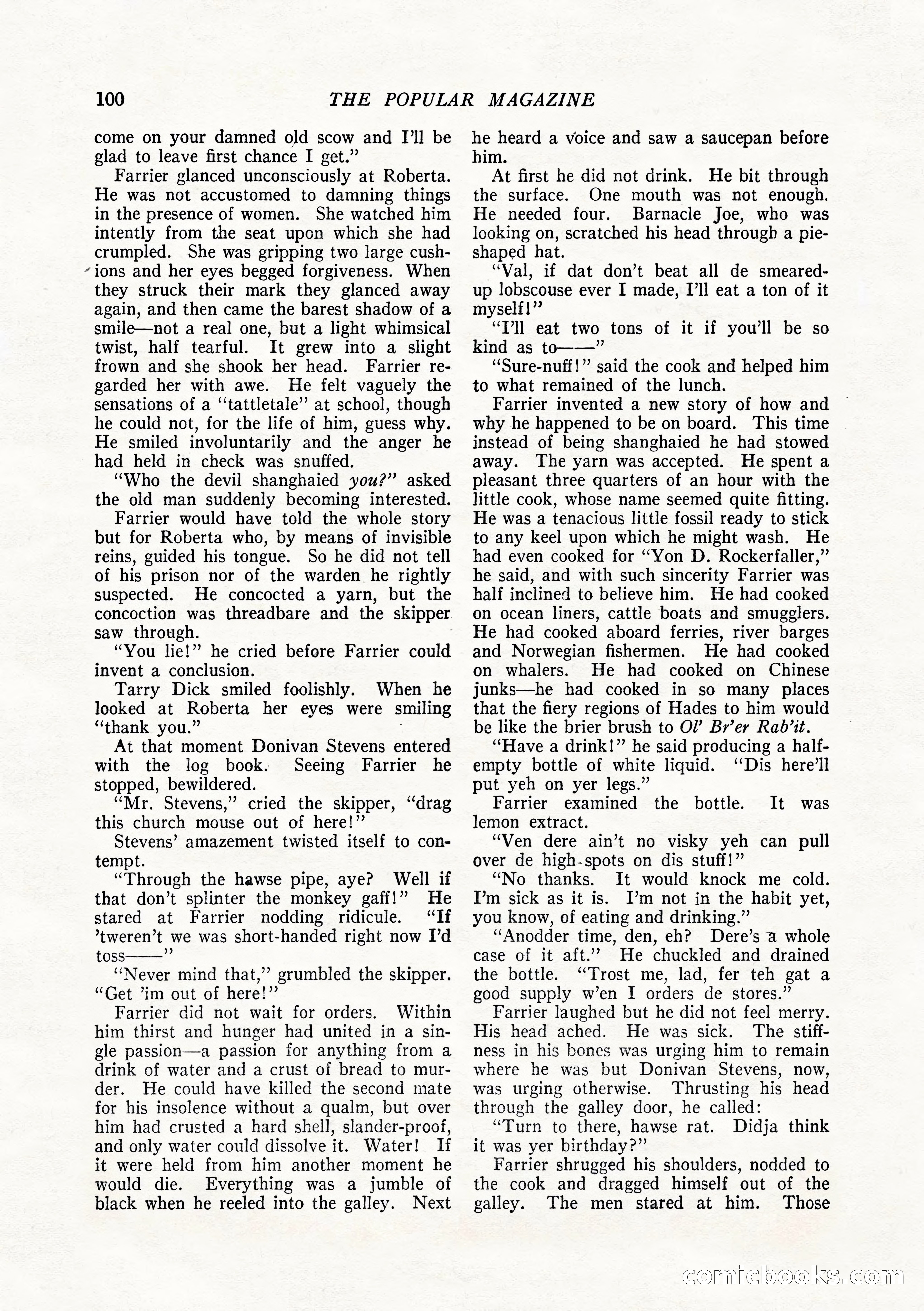 The Popular Magazine, February 1922 — page 110 of 212