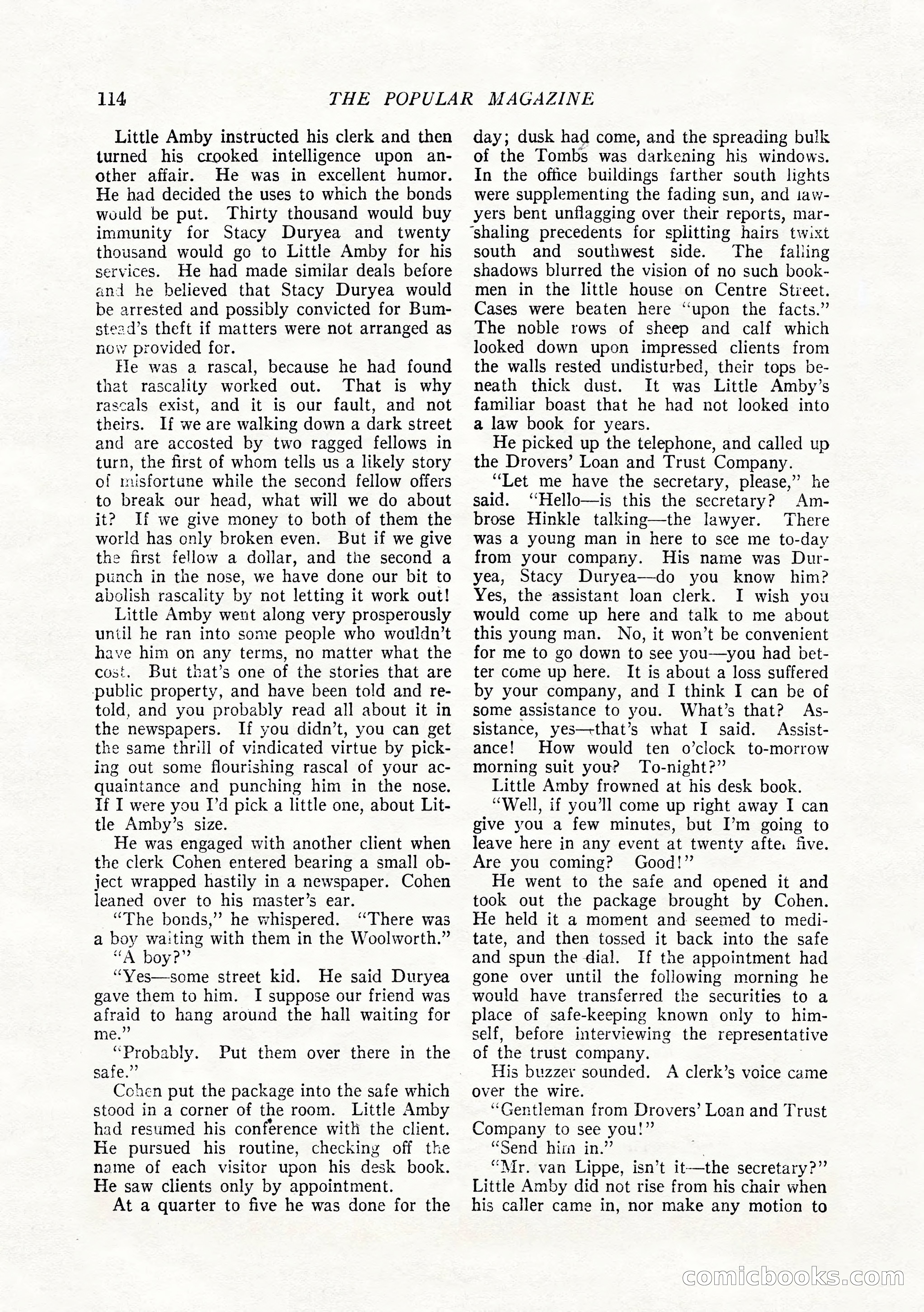 The Popular Magazine, February 1922 — page 124 of 212
