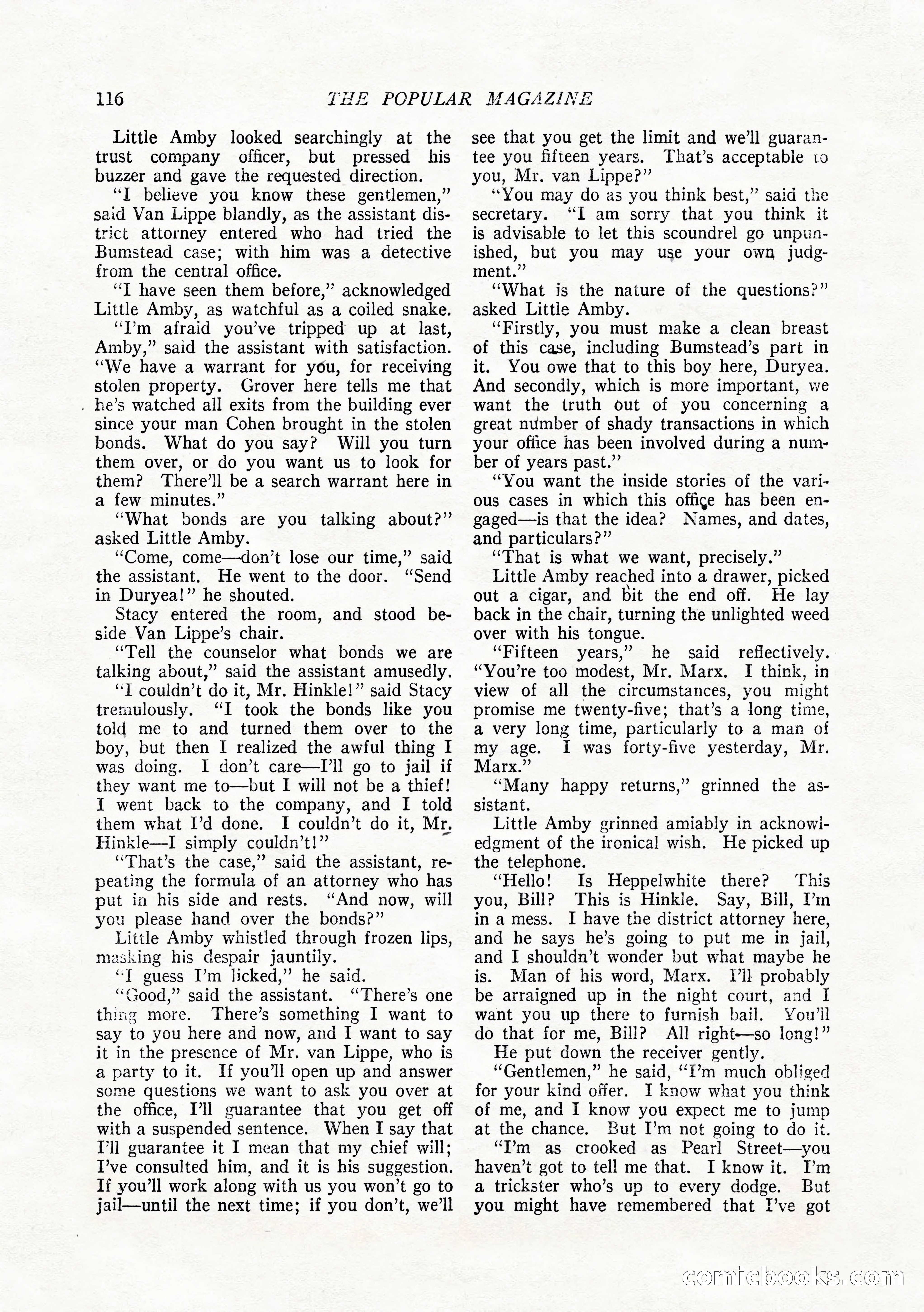 The Popular Magazine, February 1922 — page 126 of 212