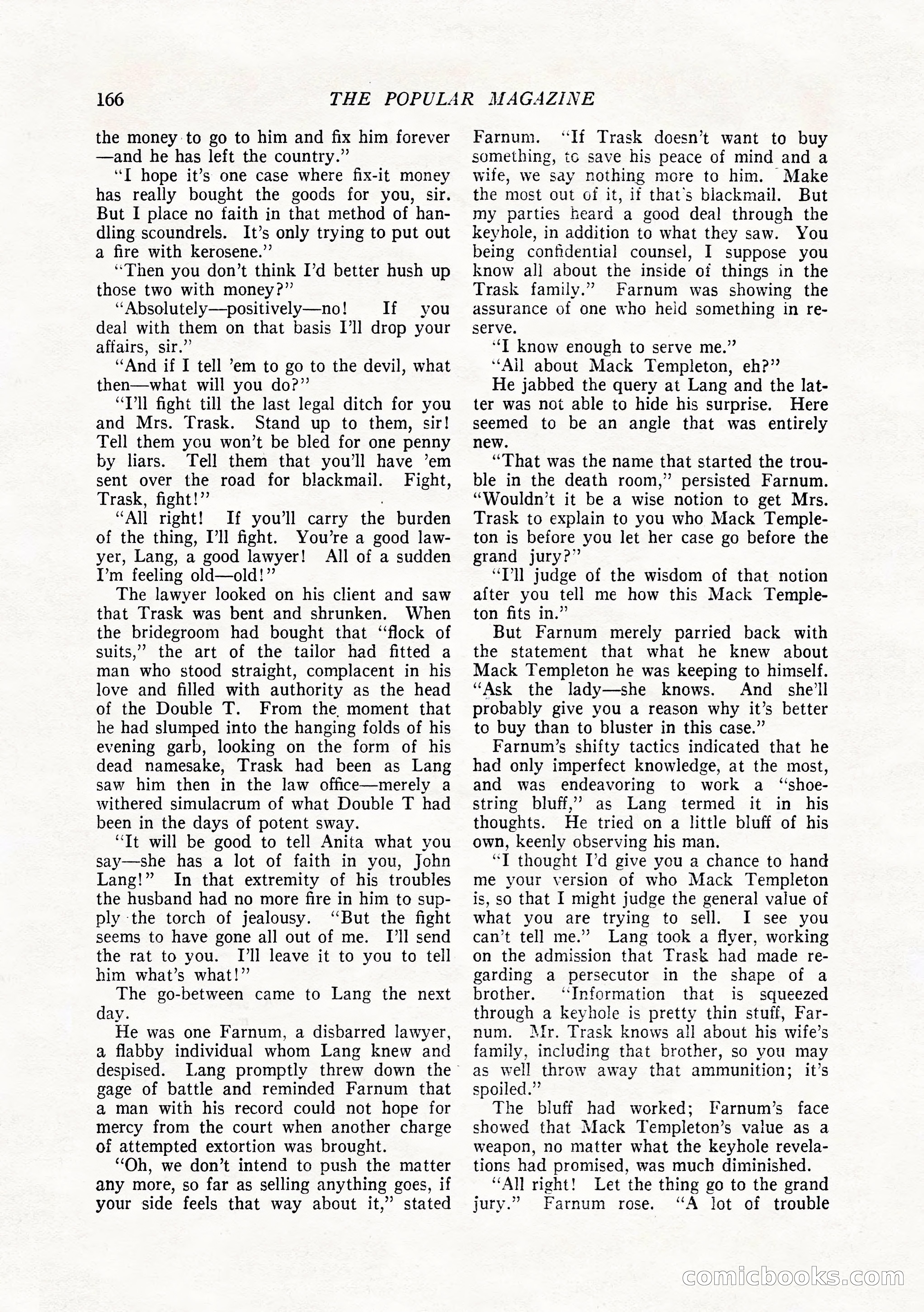 The Popular Magazine, February 1922 — page 175 of 212