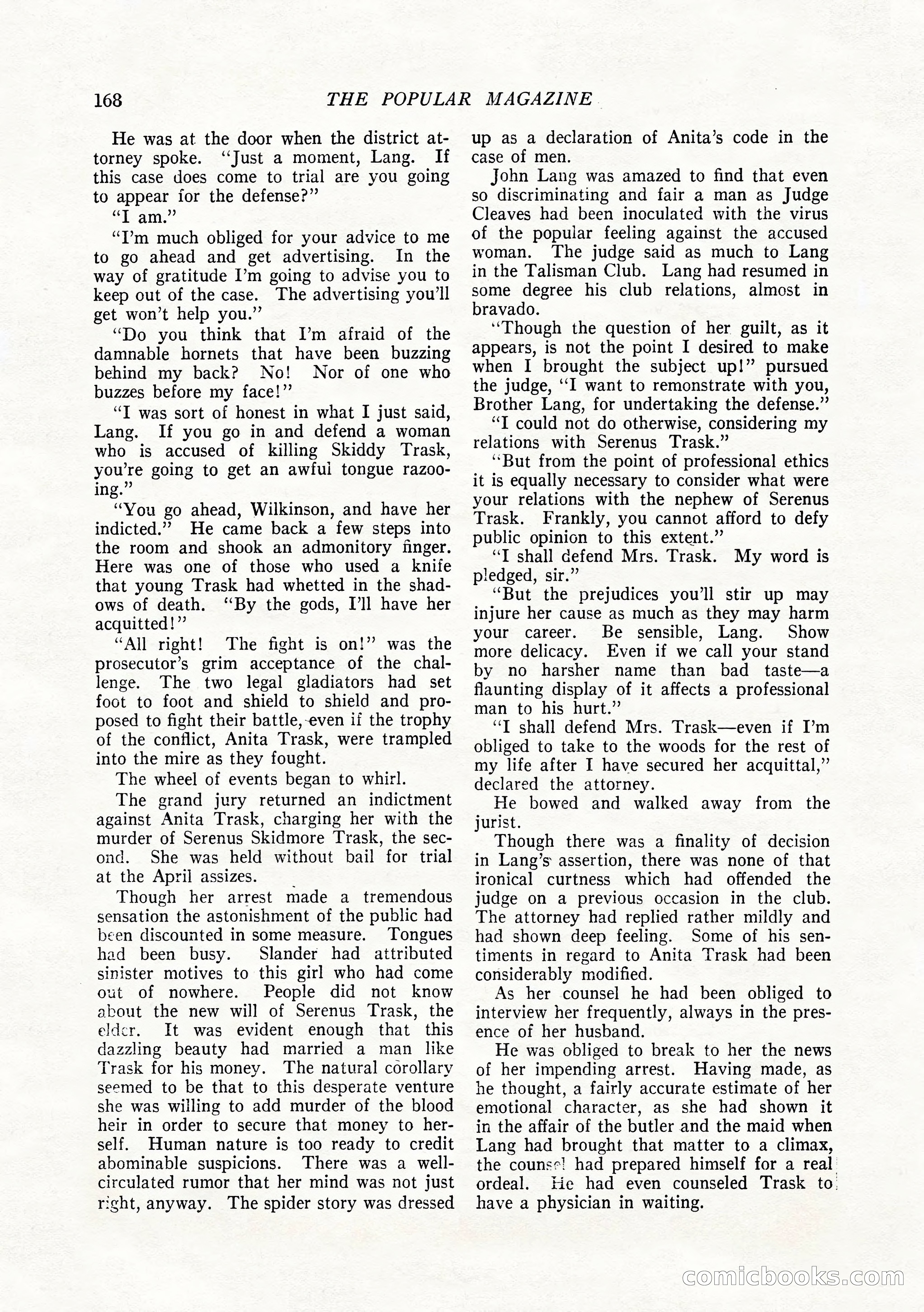 The Popular Magazine, February 1922 — page 178 of 212
