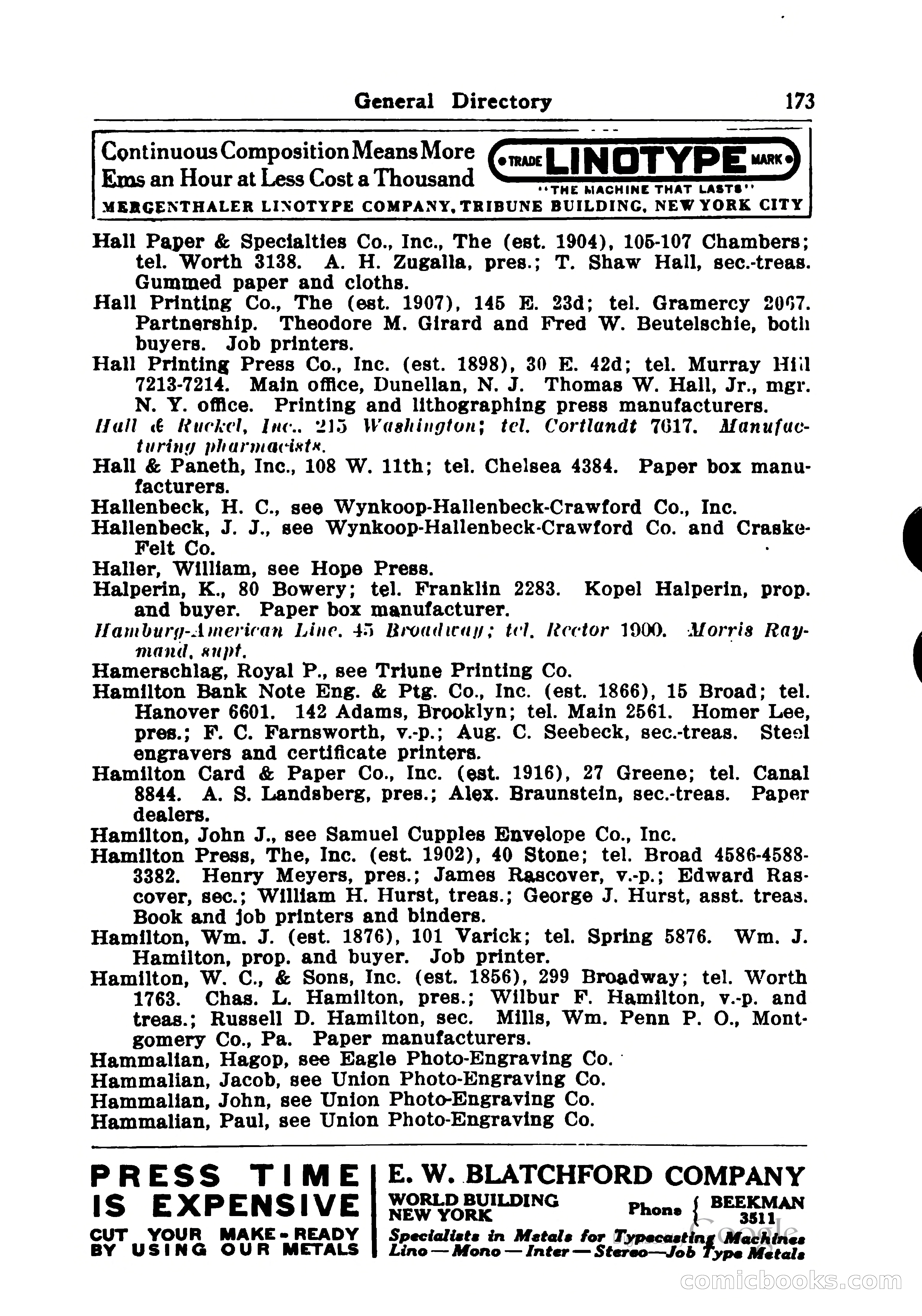 Printing Trades Blue Book — page 191 of 398