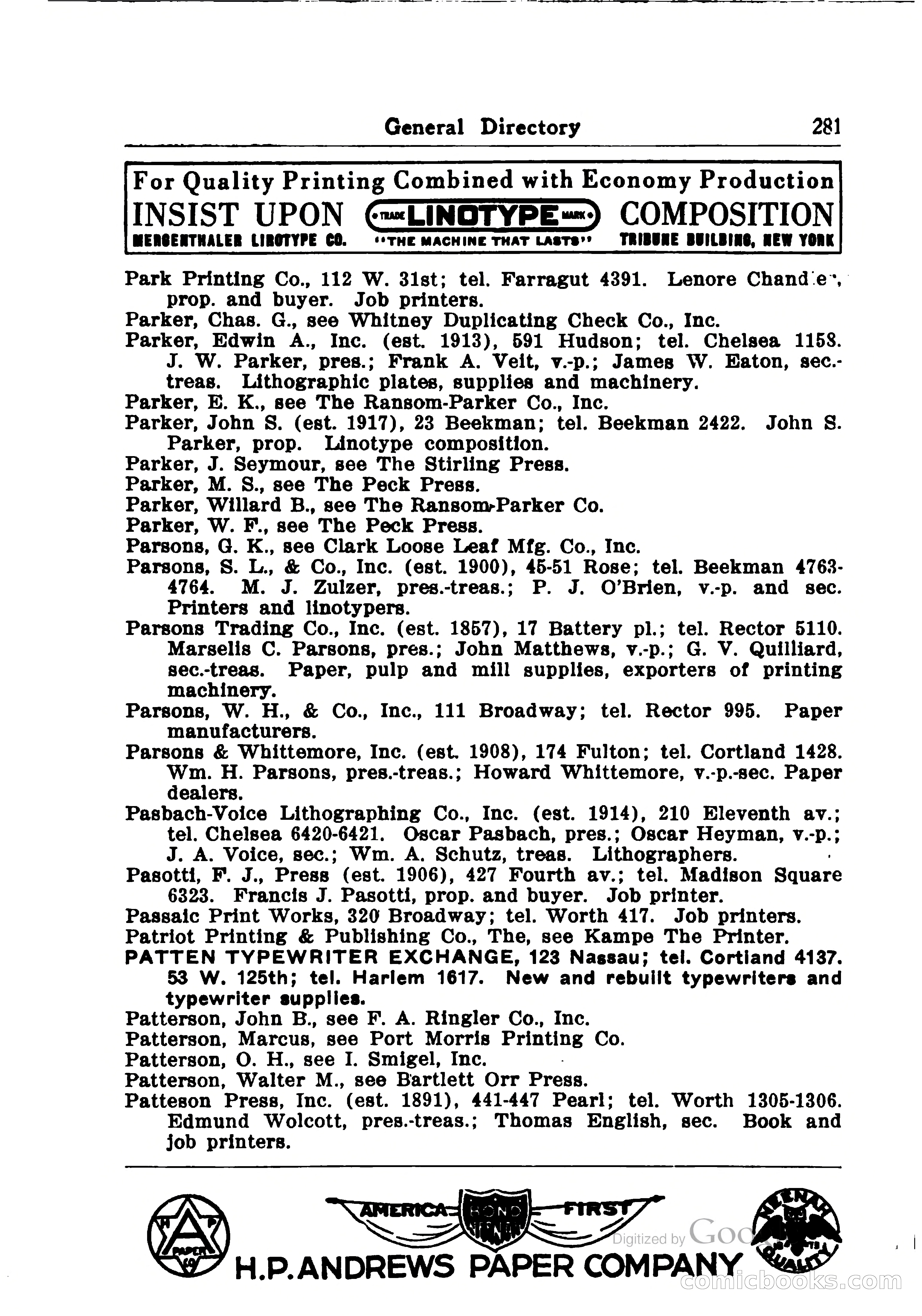 Printing Trades Blue Book — page 309 of 398