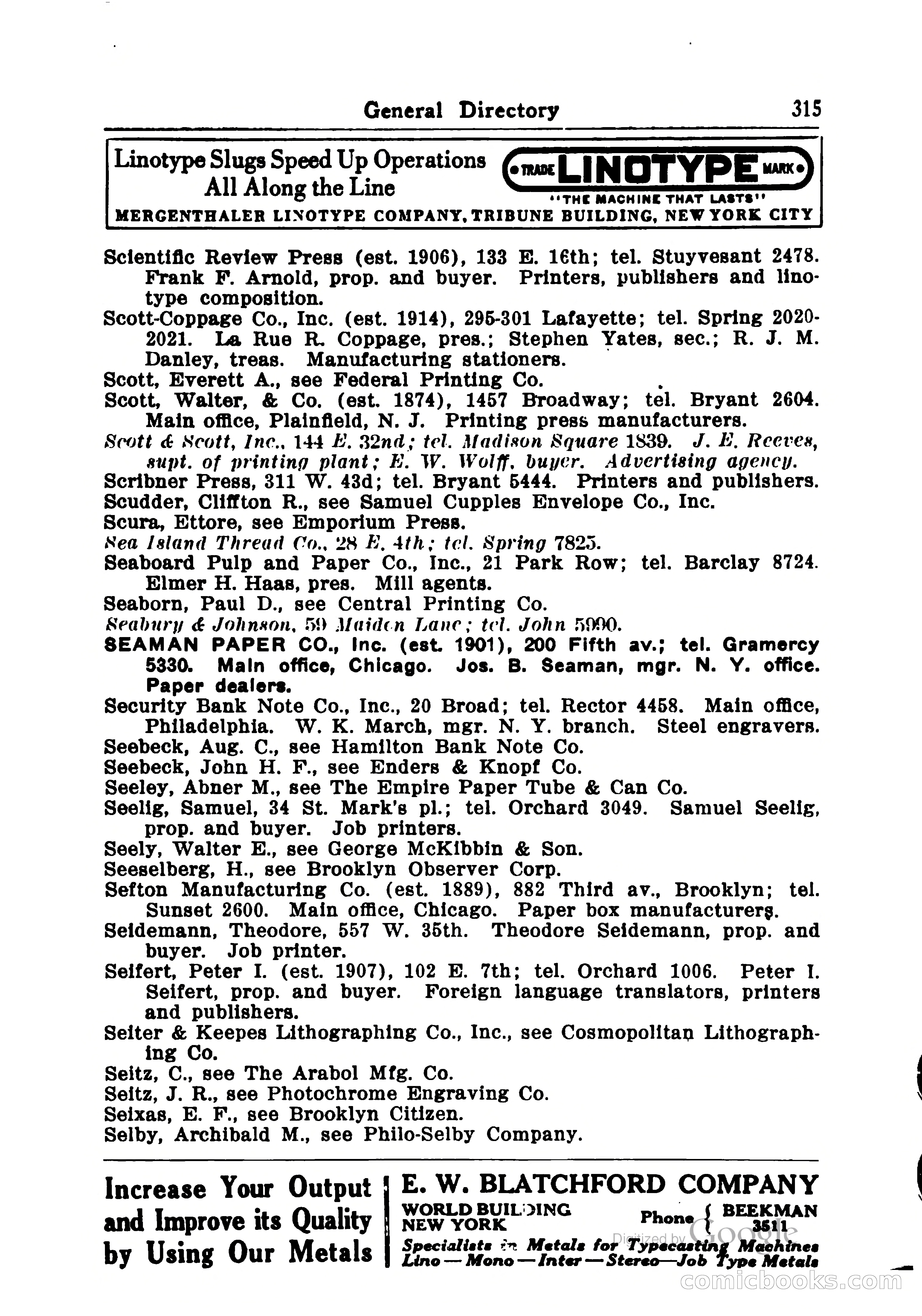 Printing Trades Blue Book — page 345 of 398