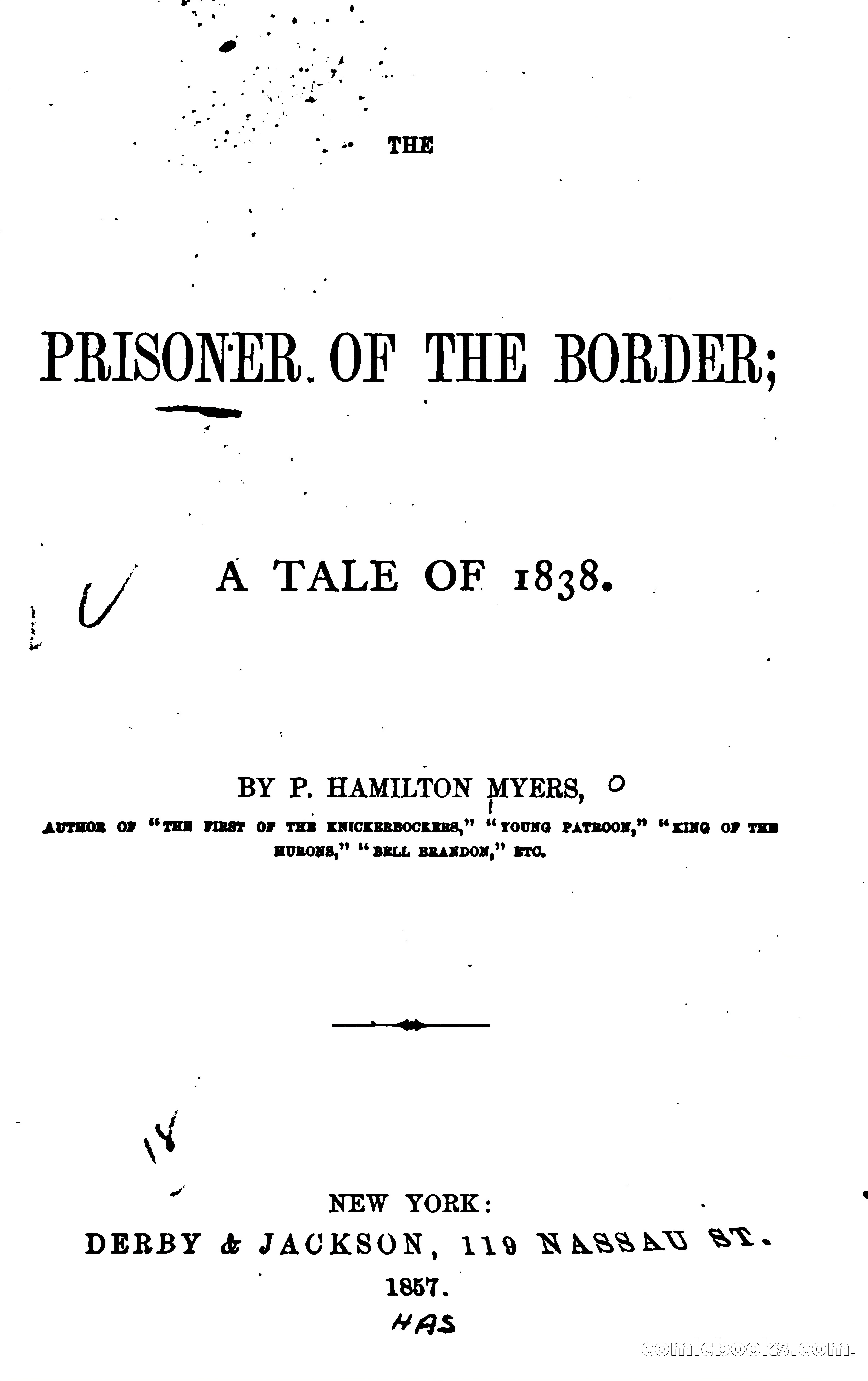 The Prisoner of the Border: A Tale of 1838 — page 14 of 394