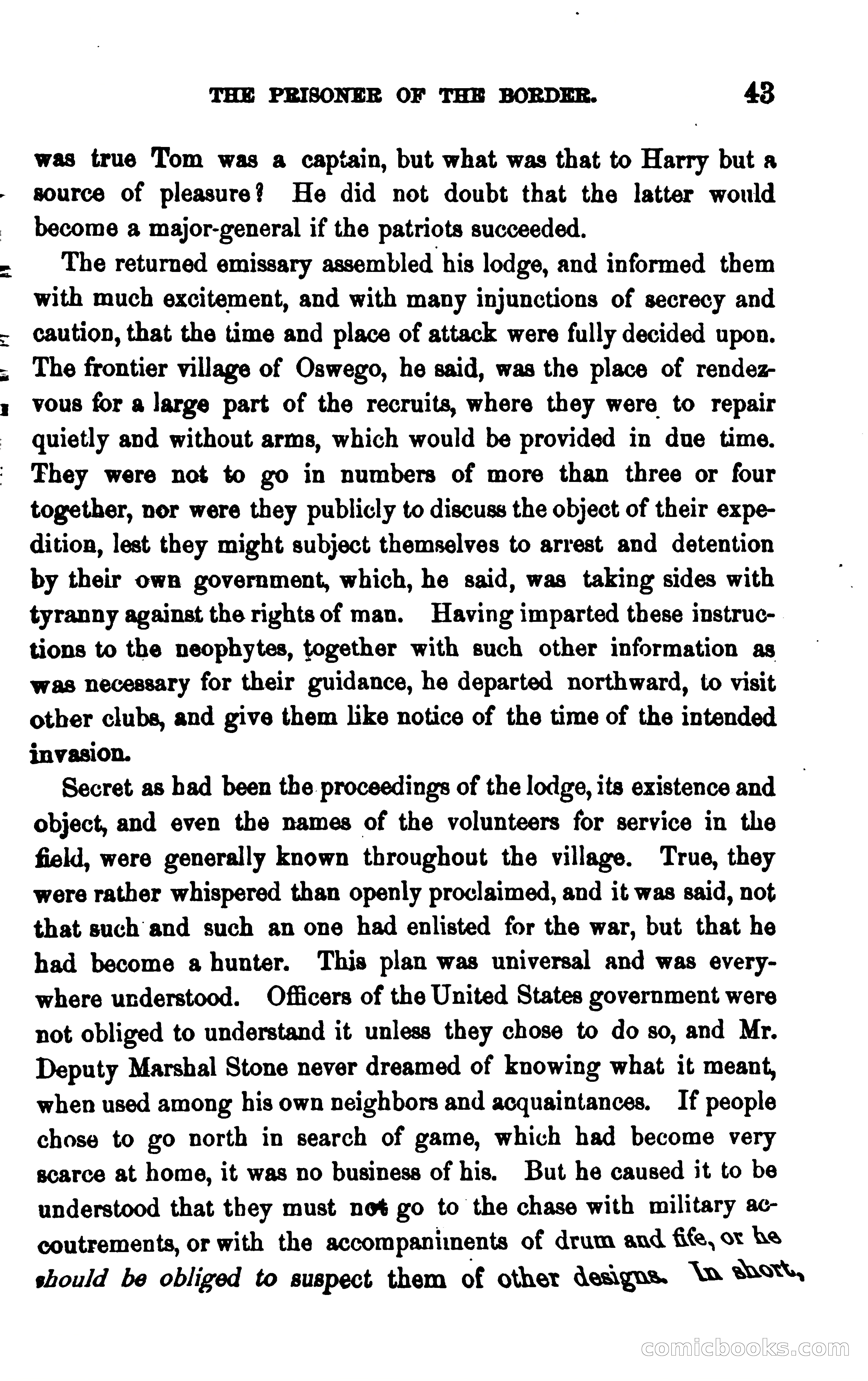 The Prisoner of the Border: A Tale of 1838 — page 54 of 394