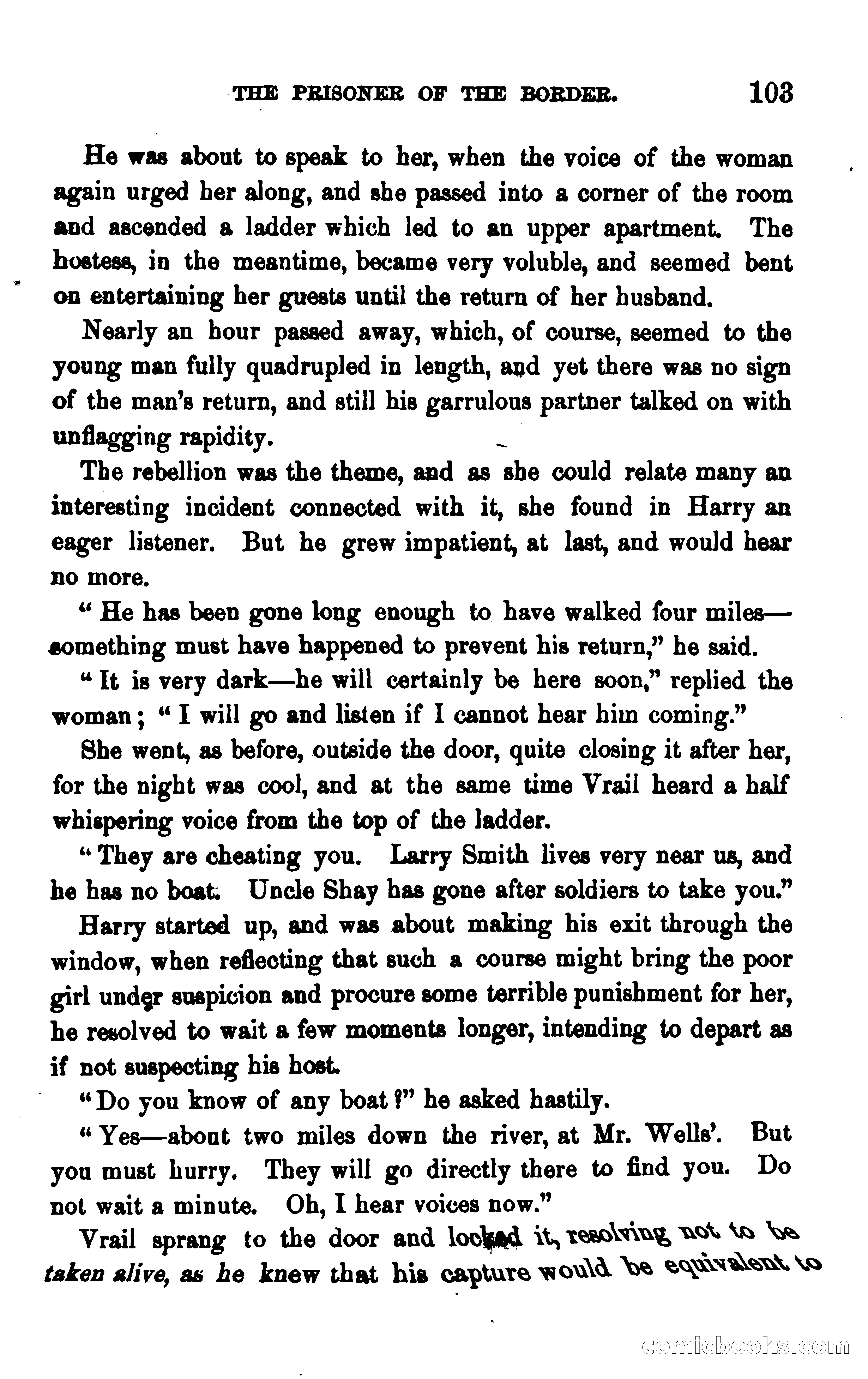 The Prisoner of the Border: A Tale of 1838 — page 116 of 394
