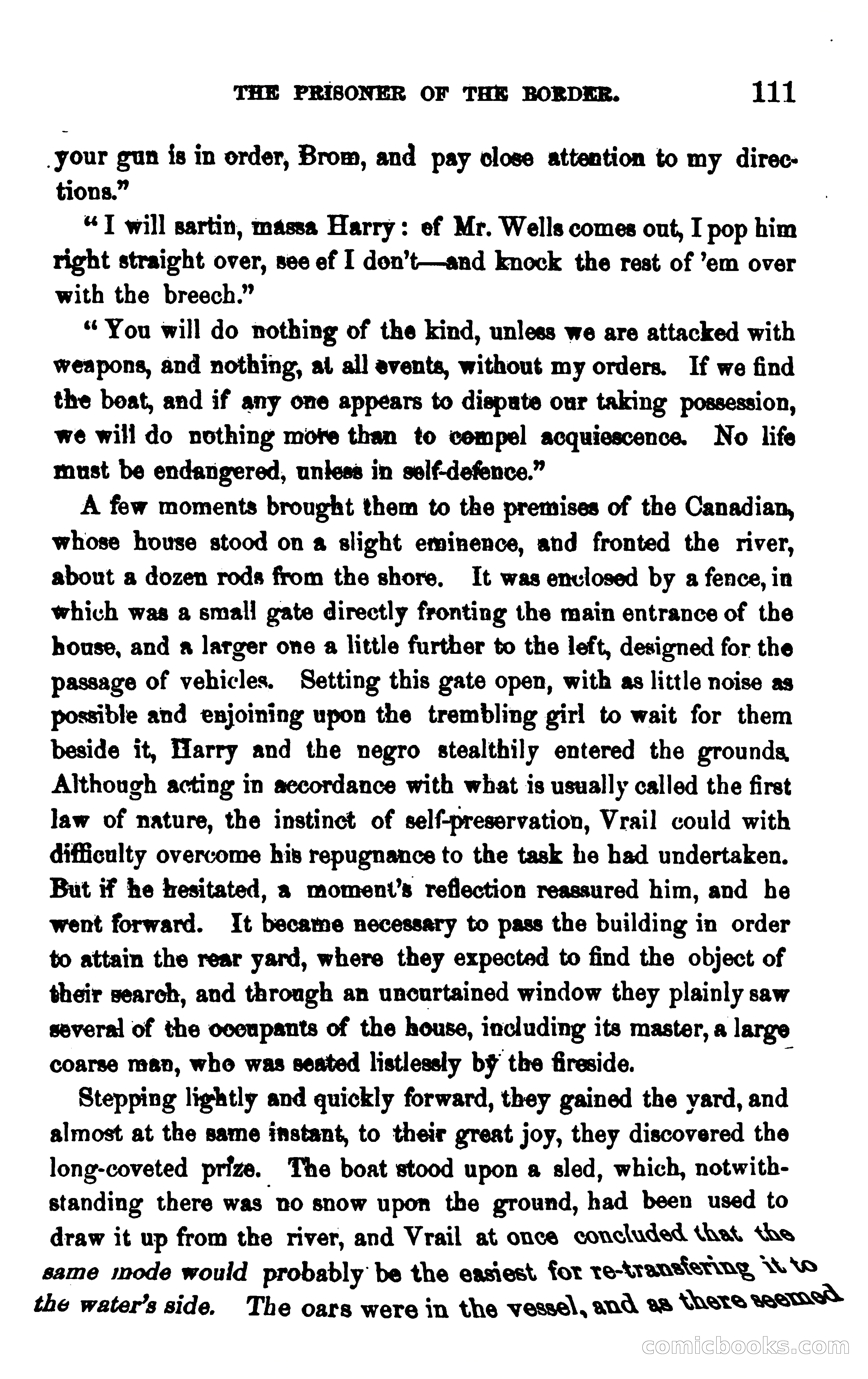 The Prisoner of the Border: A Tale of 1838 — page 124 of 394