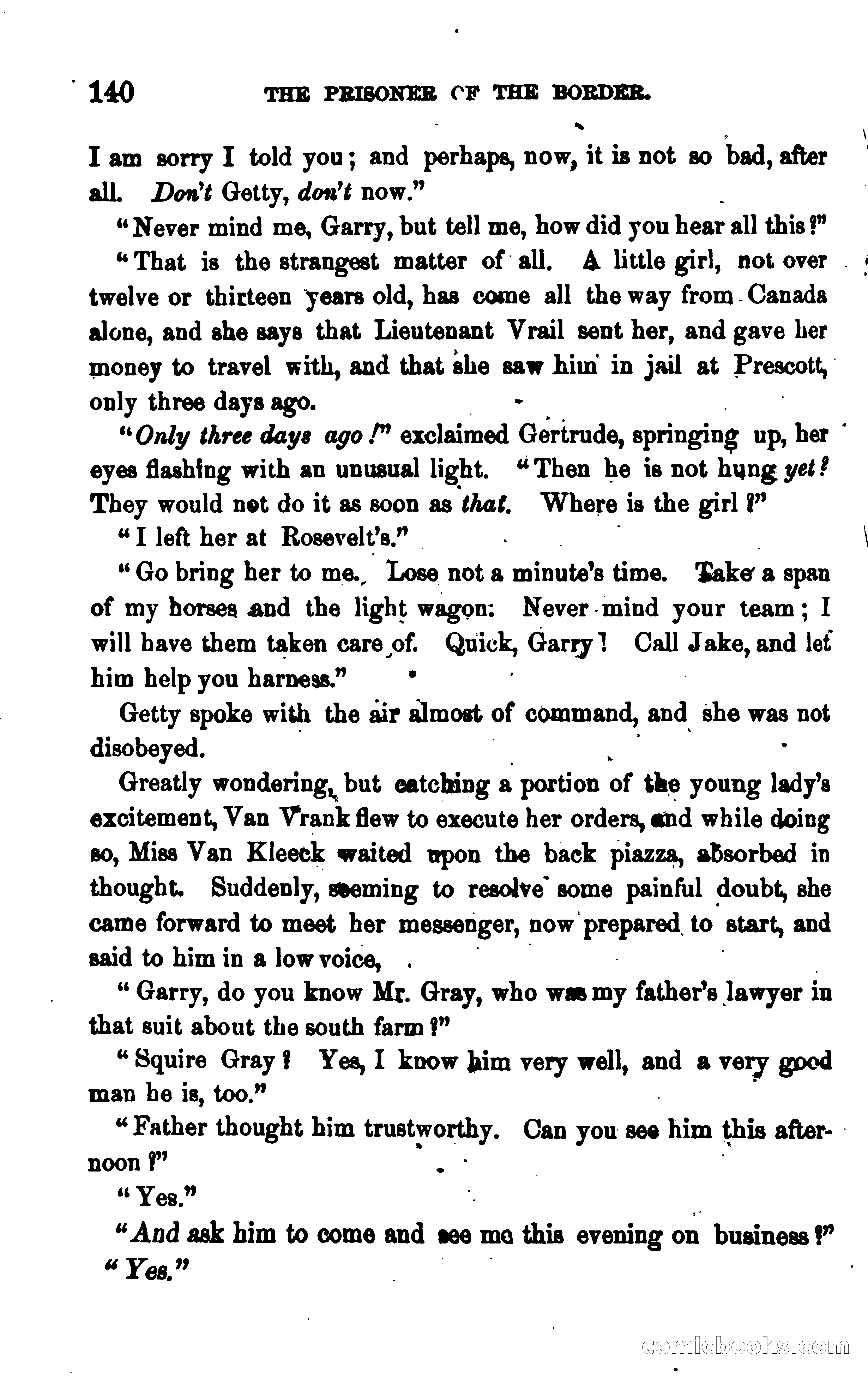 The Prisoner of the Border: A Tale of 1838 — page 153 of 394