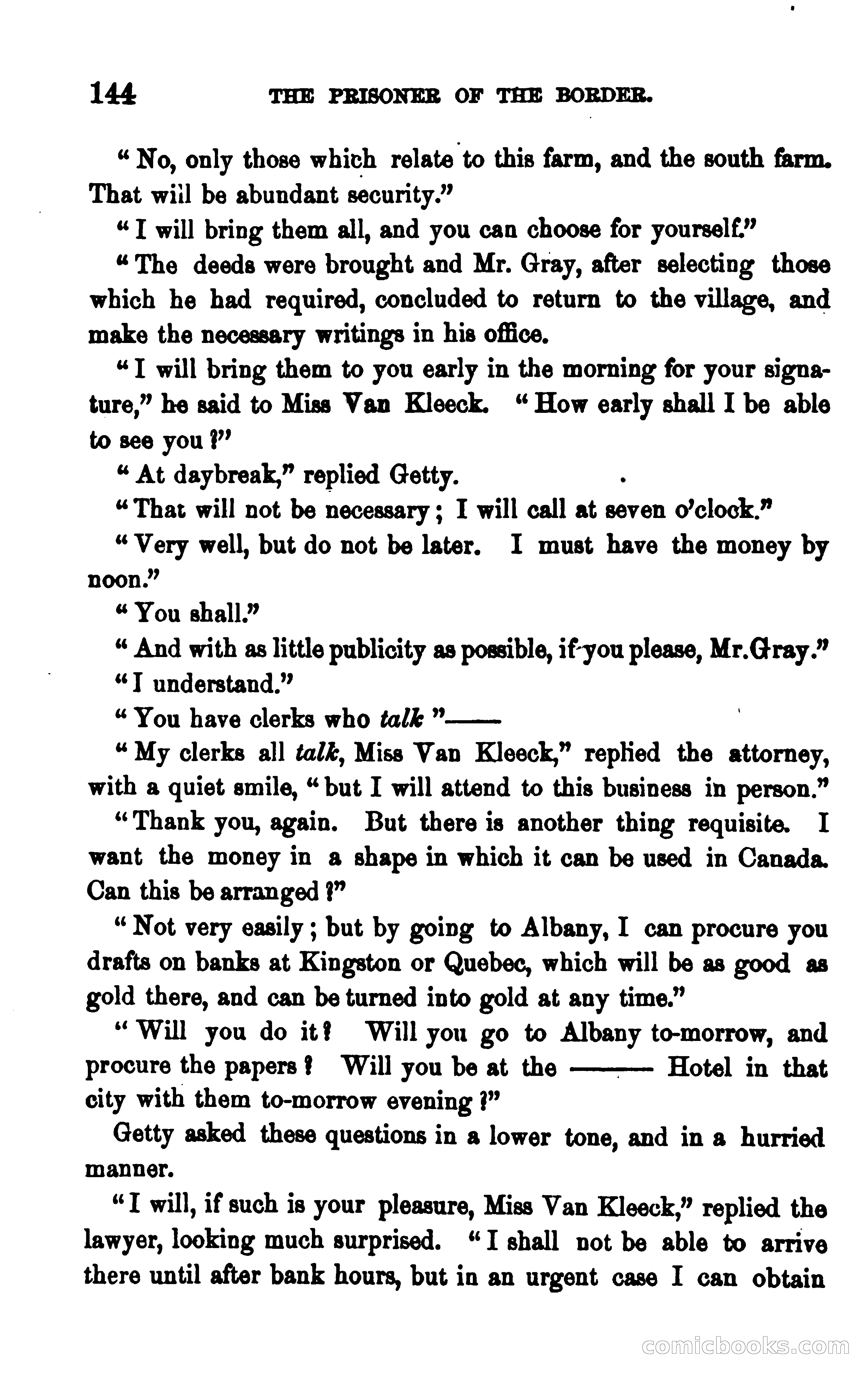 The Prisoner of the Border: A Tale of 1838 — page 157 of 394