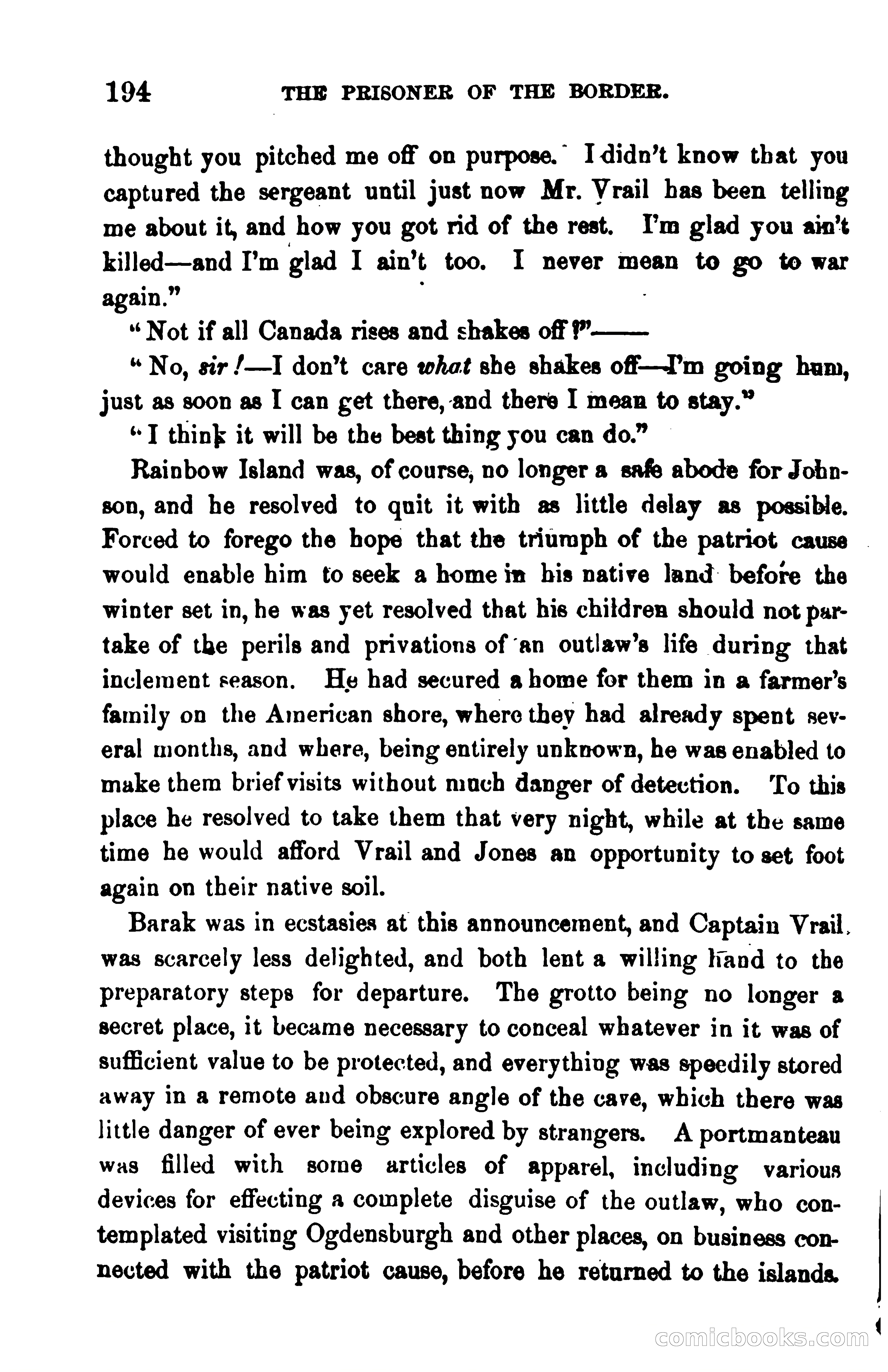 The Prisoner of the Border: A Tale of 1838 — page 207 of 394