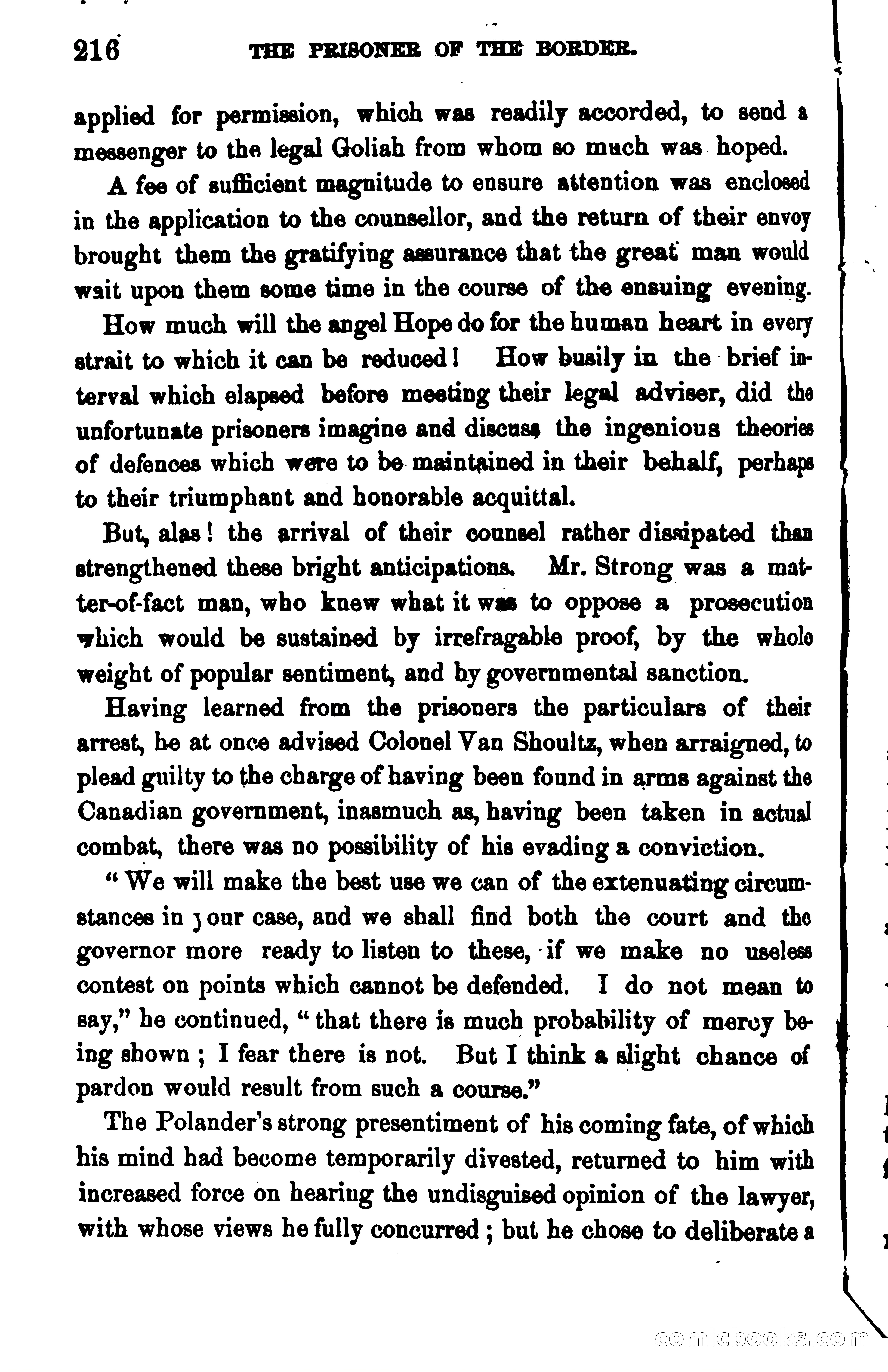 The Prisoner of the Border: A Tale of 1838 — page 229 of 394