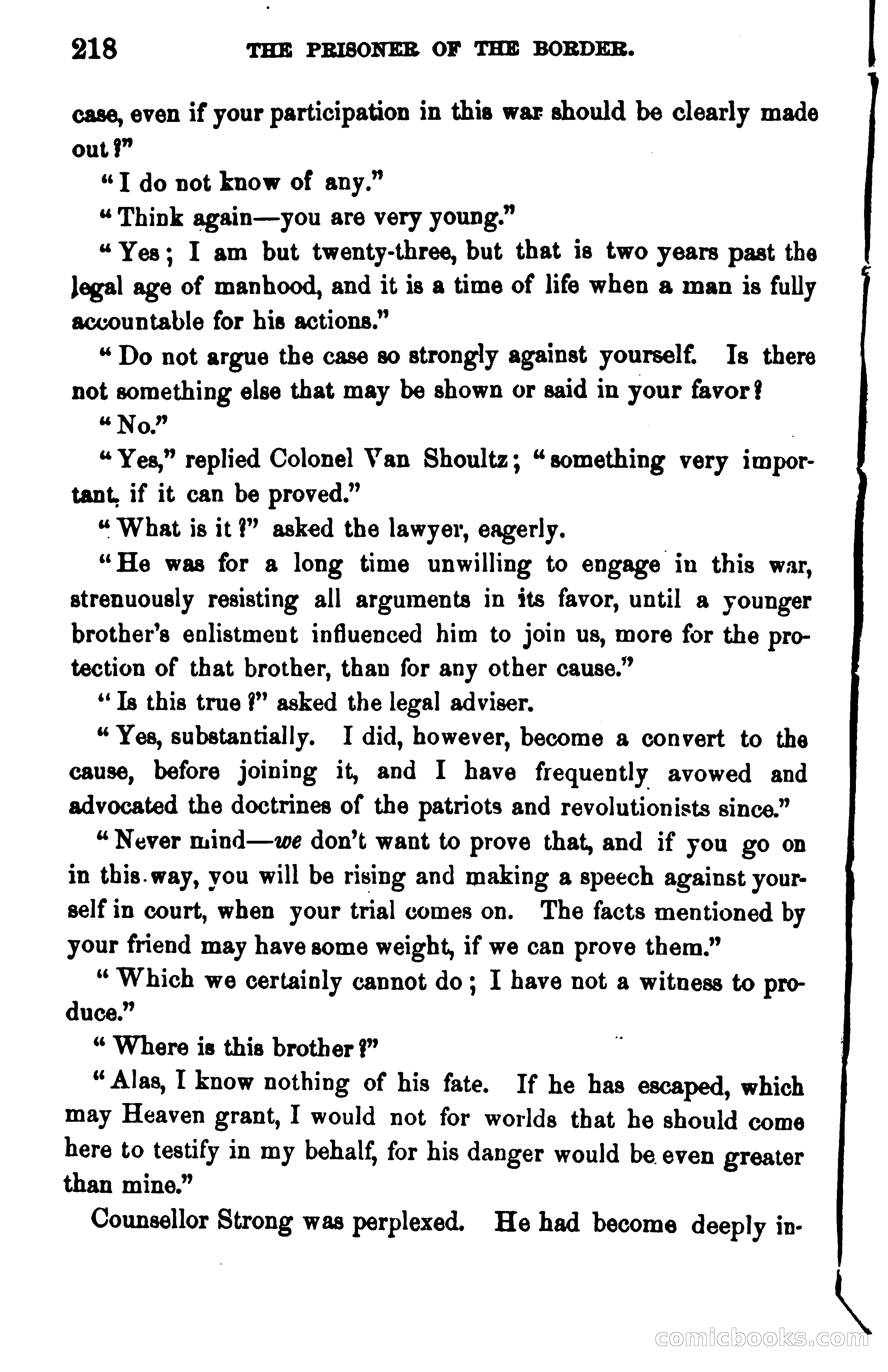 The Prisoner of the Border: A Tale of 1838 — page 231 of 394