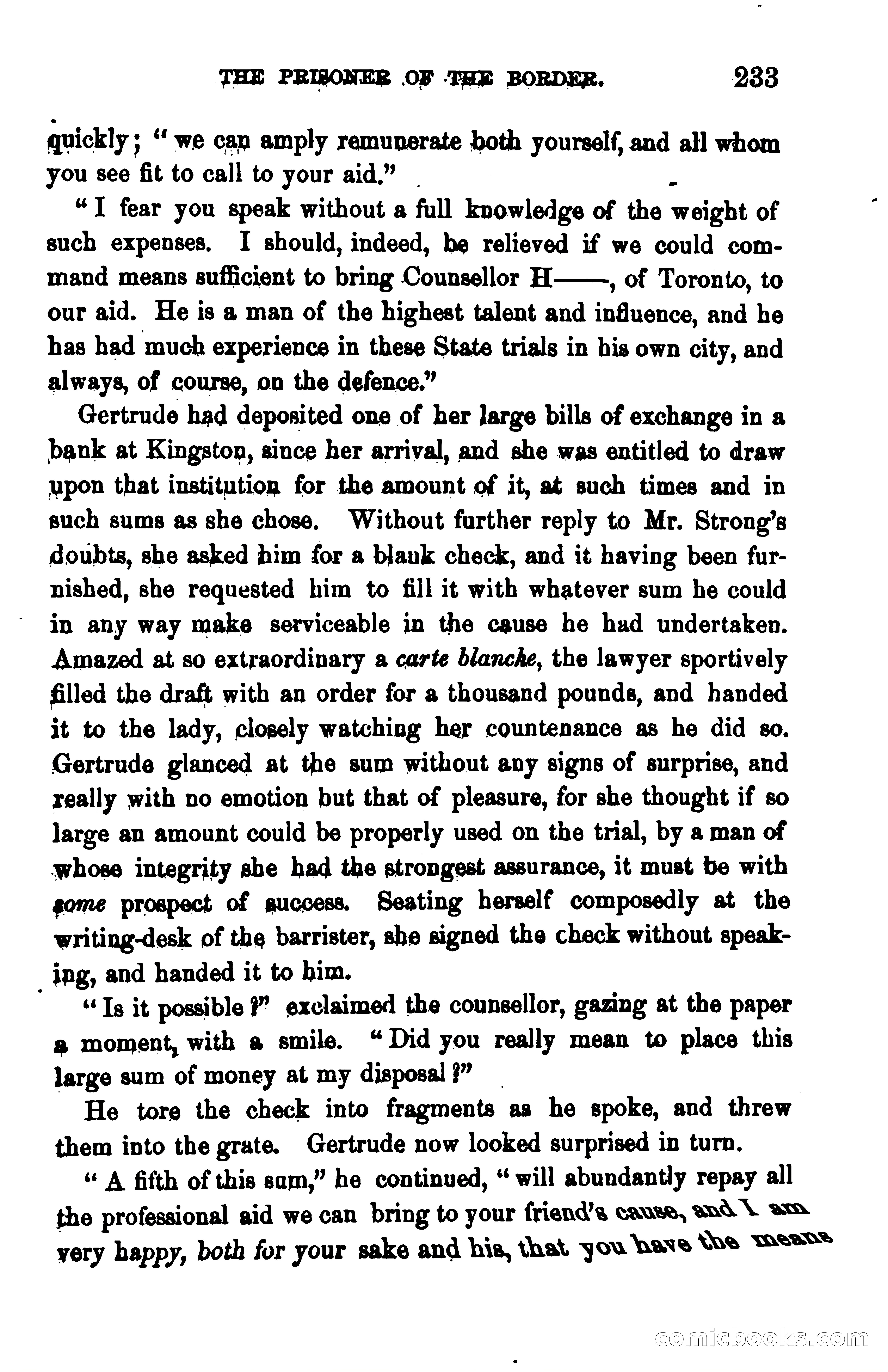 The Prisoner of the Border: A Tale of 1838 — page 246 of 394