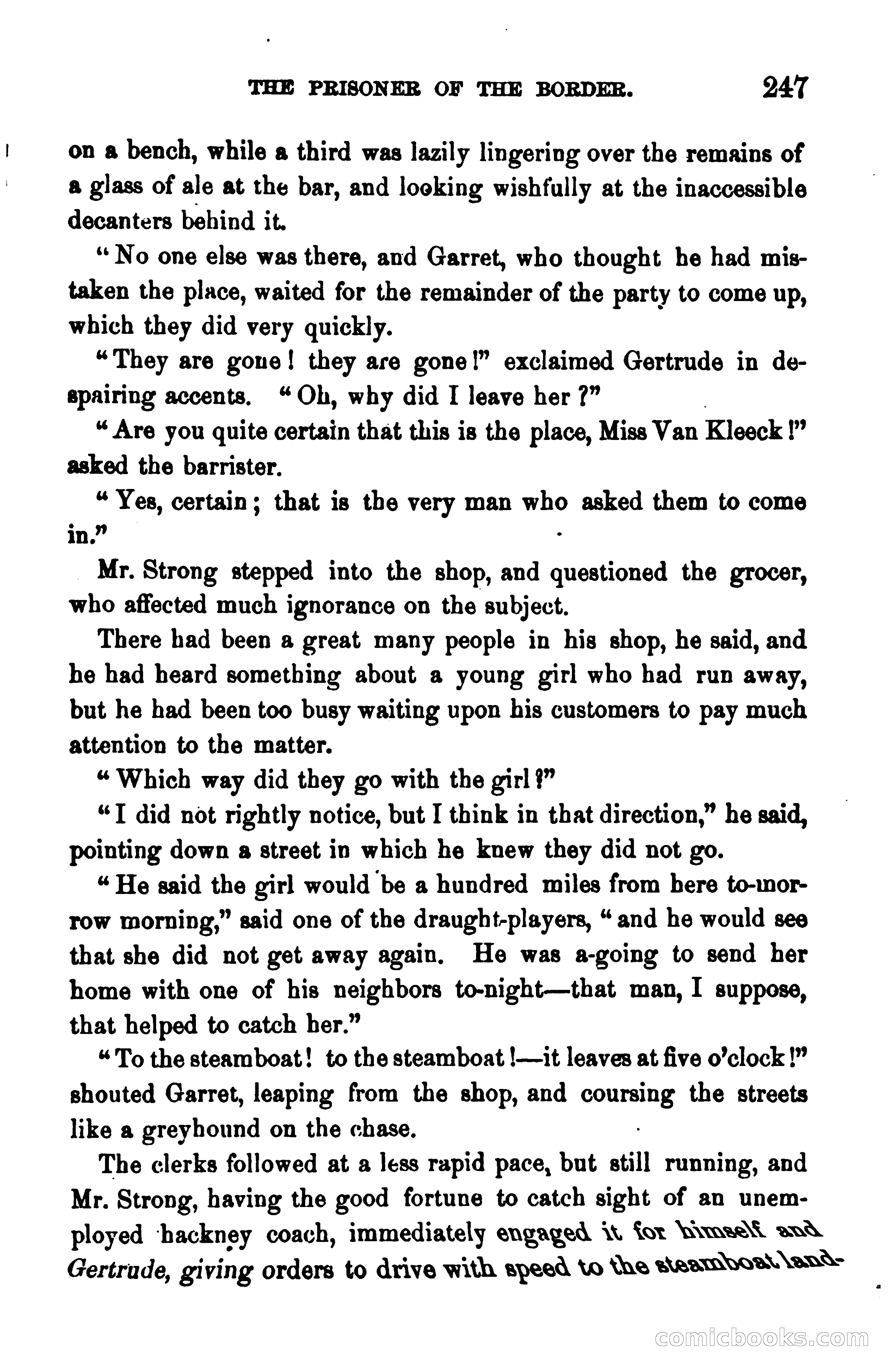 The Prisoner of the Border: A Tale of 1838 — page 262 of 394