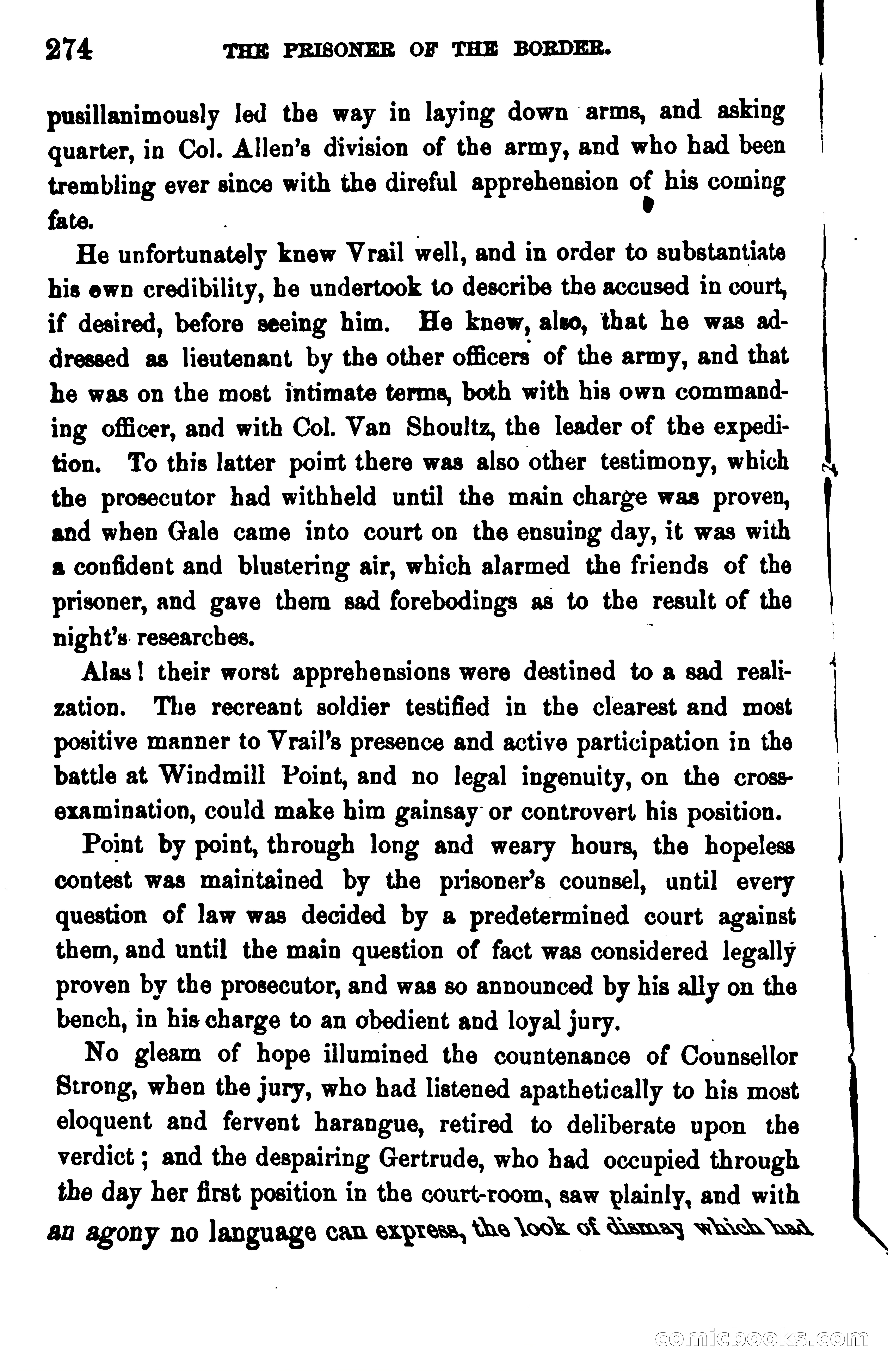 The Prisoner of the Border: A Tale of 1838 — page 289 of 394
