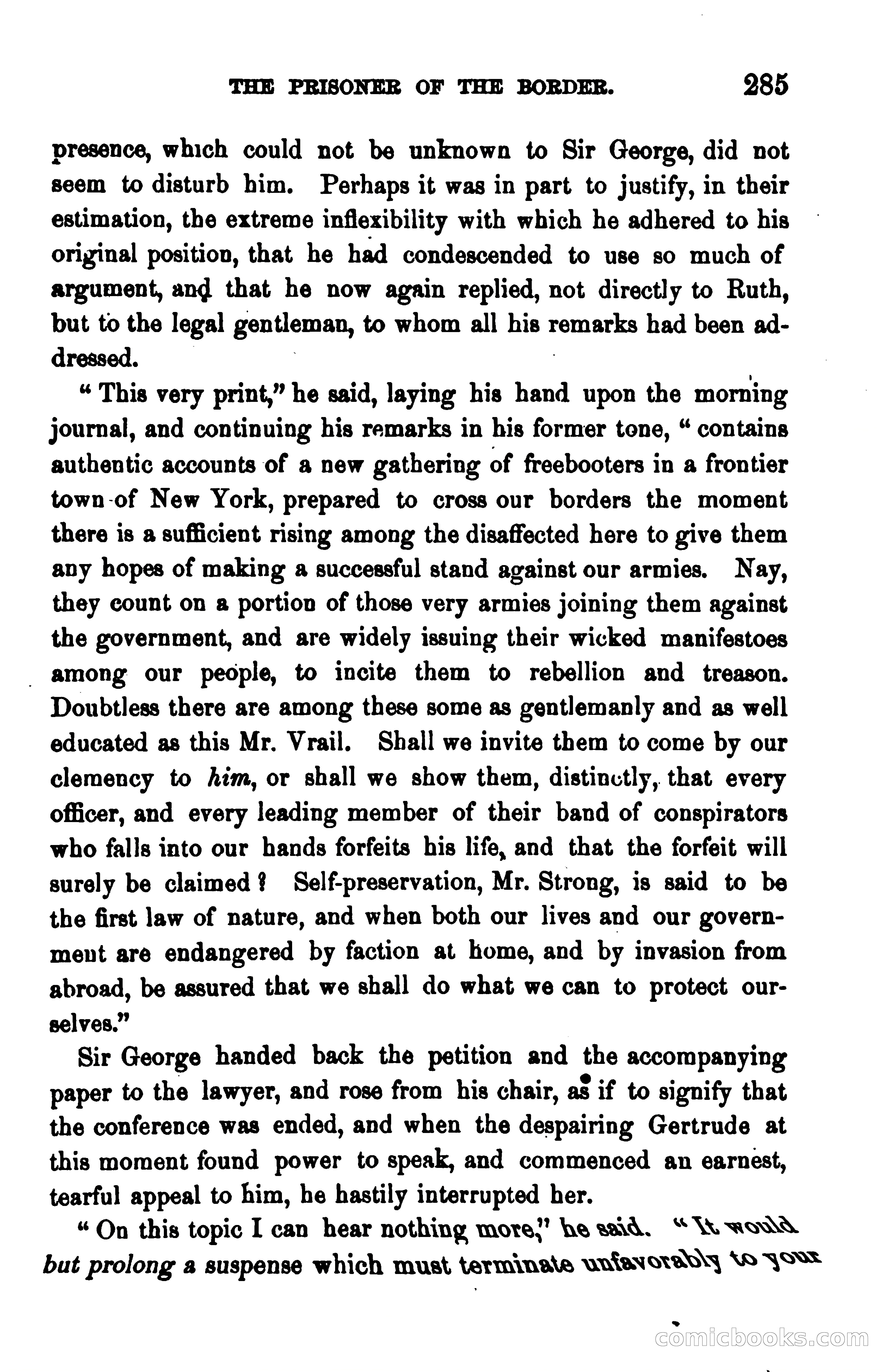 The Prisoner of the Border: A Tale of 1838 — page 300 of 394