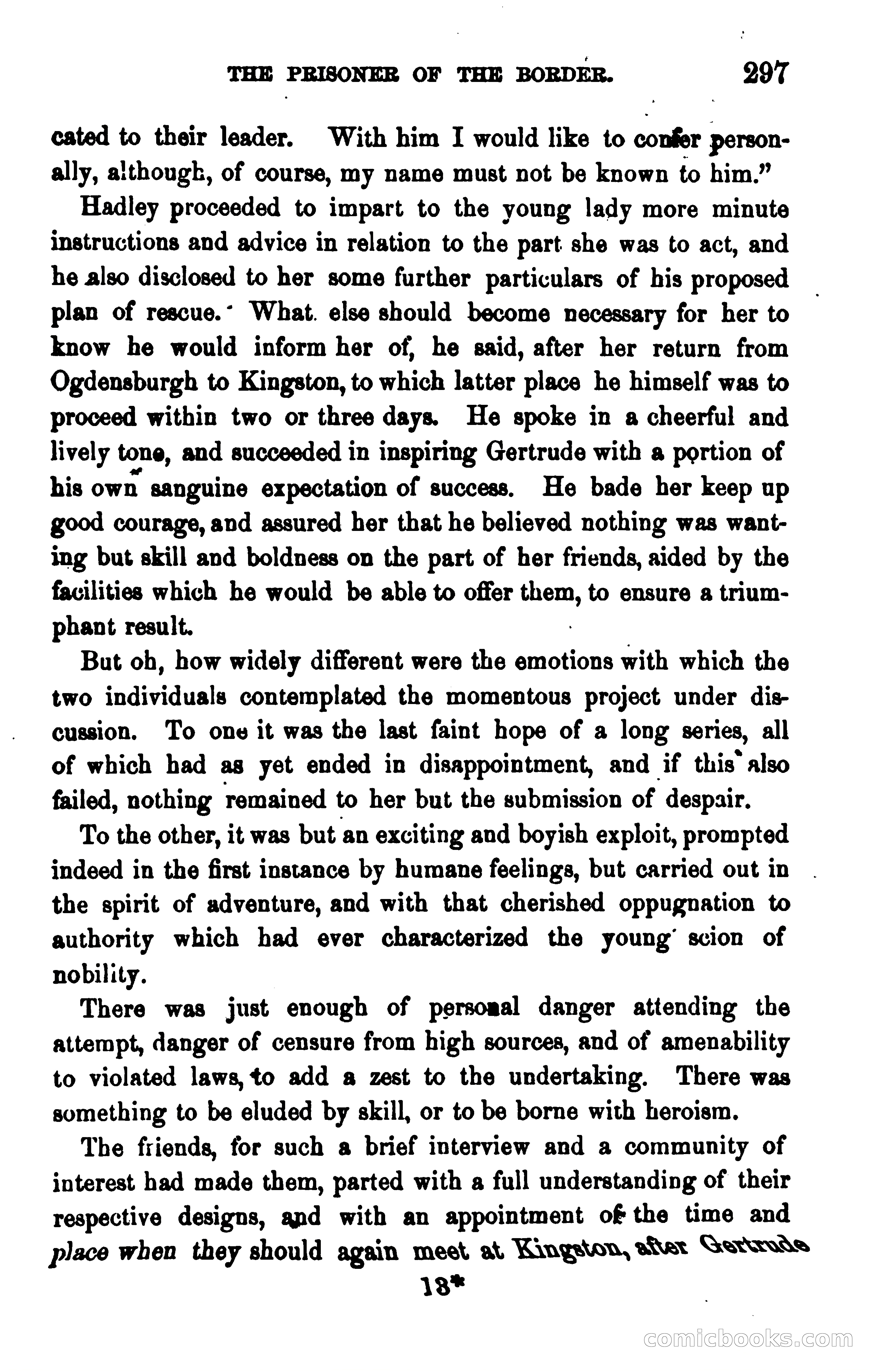 The Prisoner of the Border: A Tale of 1838 — page 312 of 394
