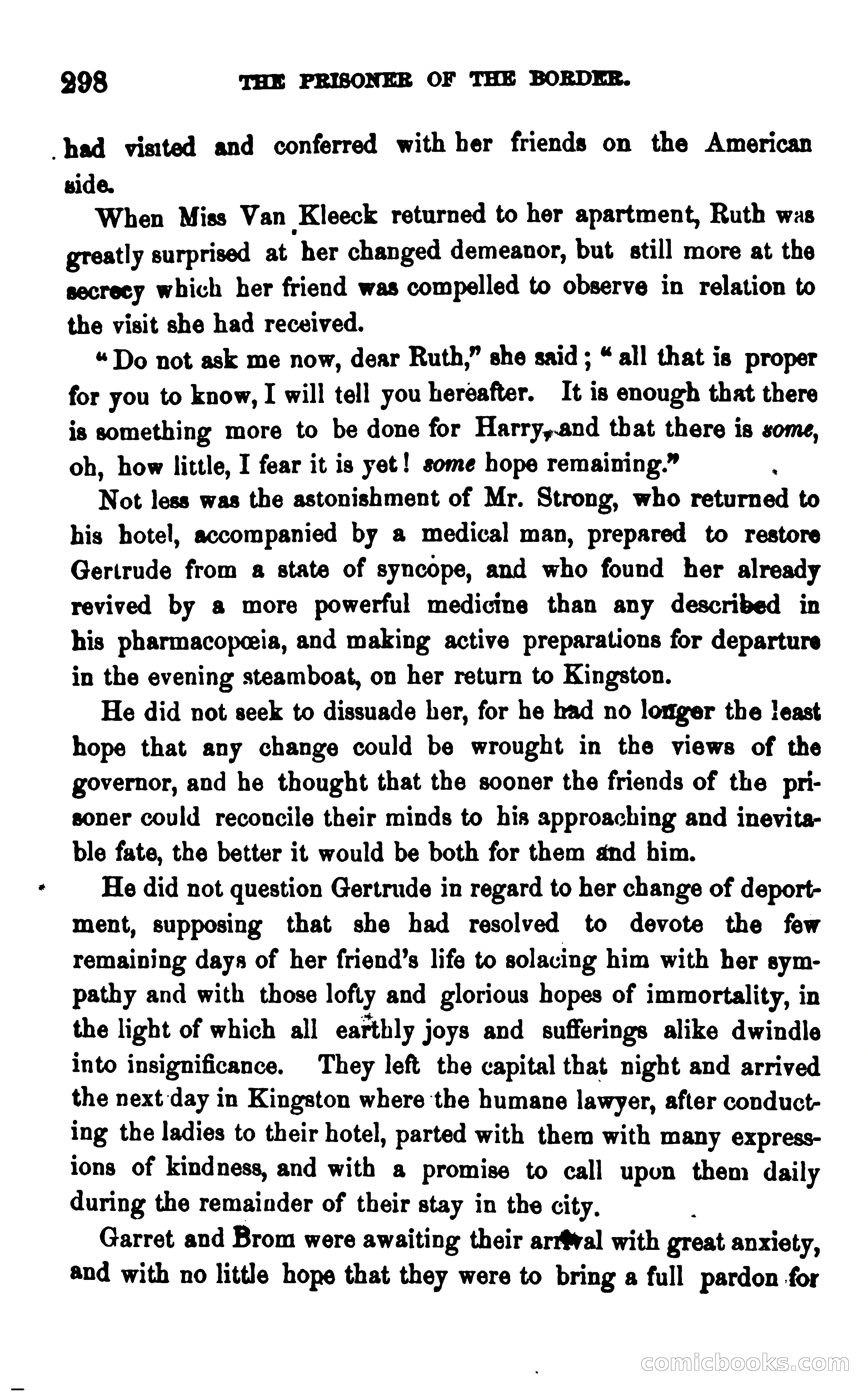 The Prisoner of the Border: A Tale of 1838 — page 313 of 394